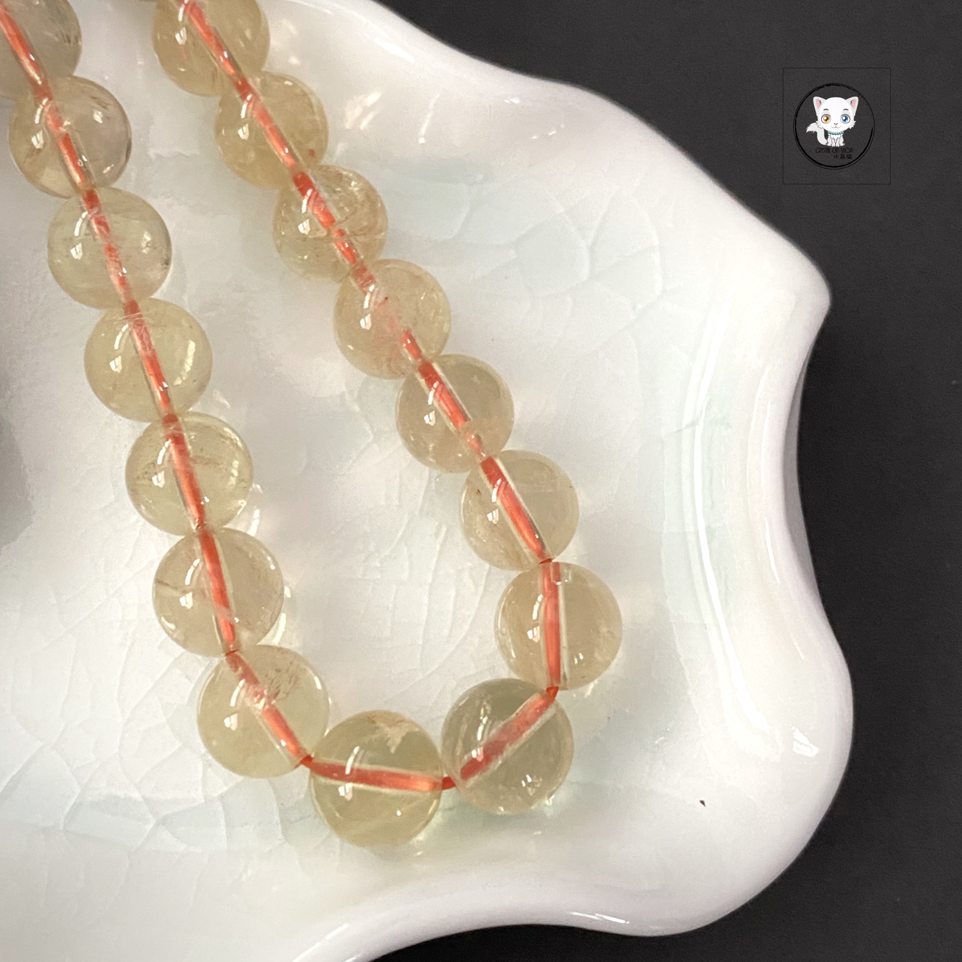 巴西黃水晶手鏈 8mm+