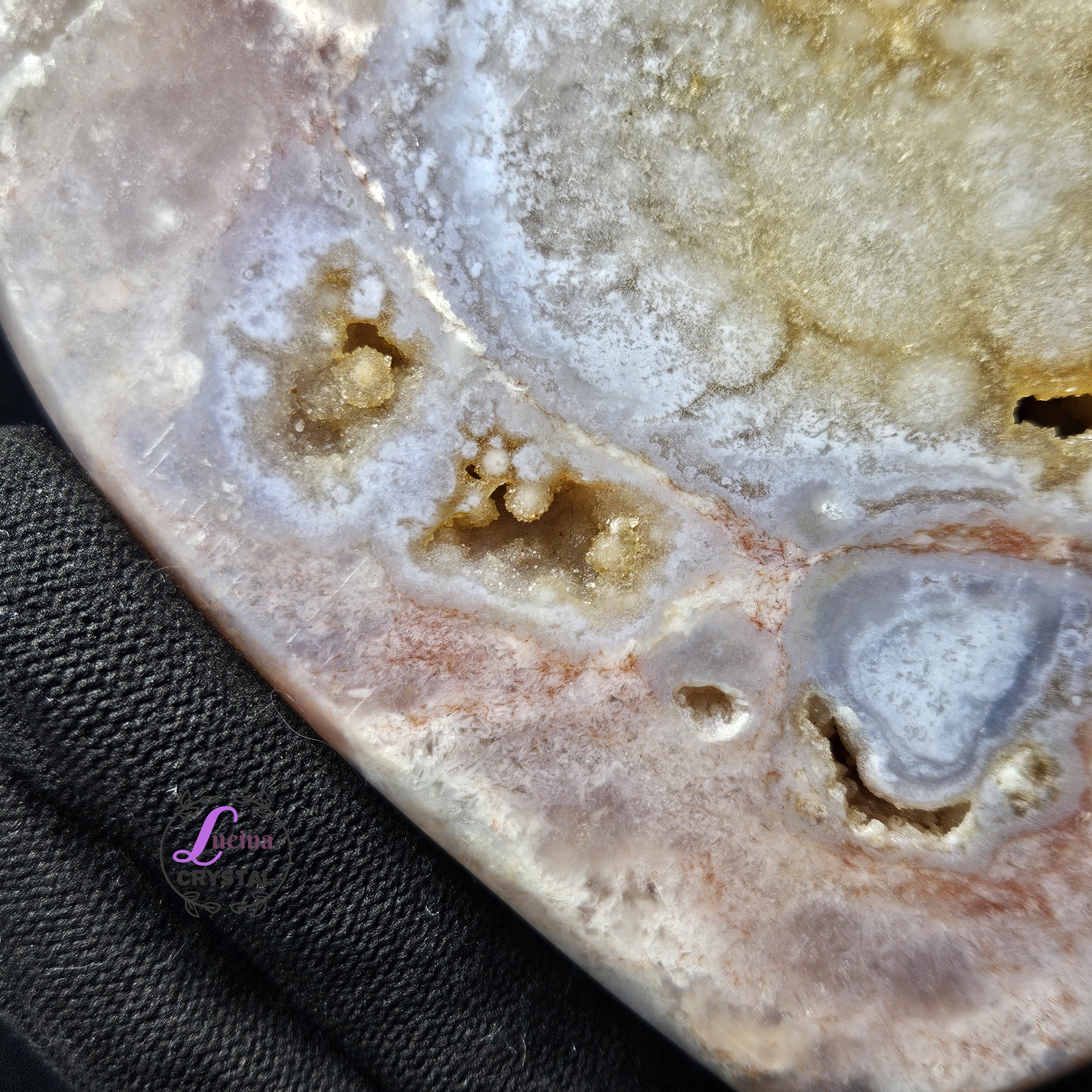 (Co#J328) 粉紫晶軟糖心/Pink Amethyst Sugar Druzy Heart