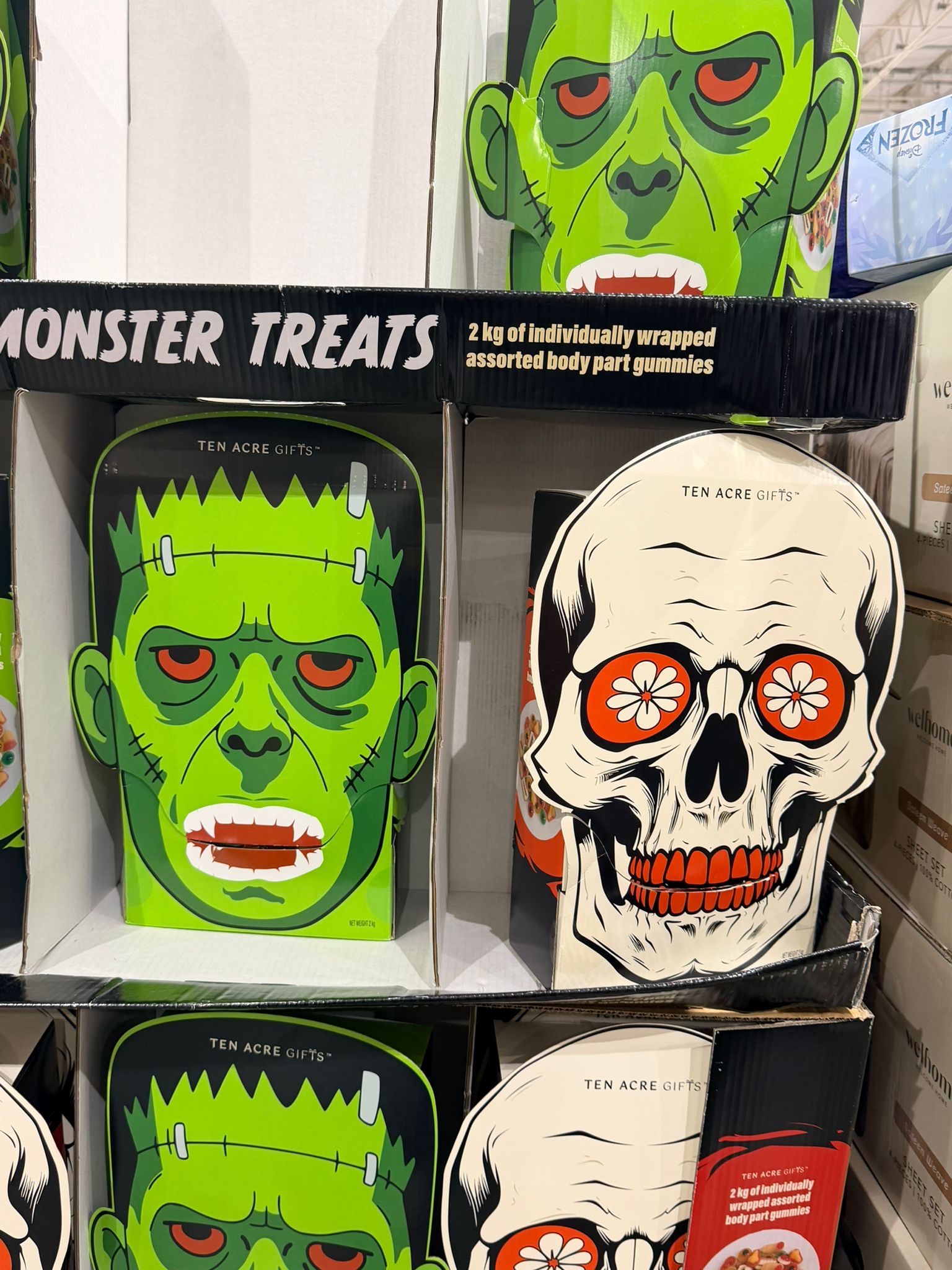 澳洲Costco 萬聖節🎃系列  Ten Acre Gifts 什錦萬聖節糖果 2KG - 怪獸/骷髏頭綜合萬聖節零食