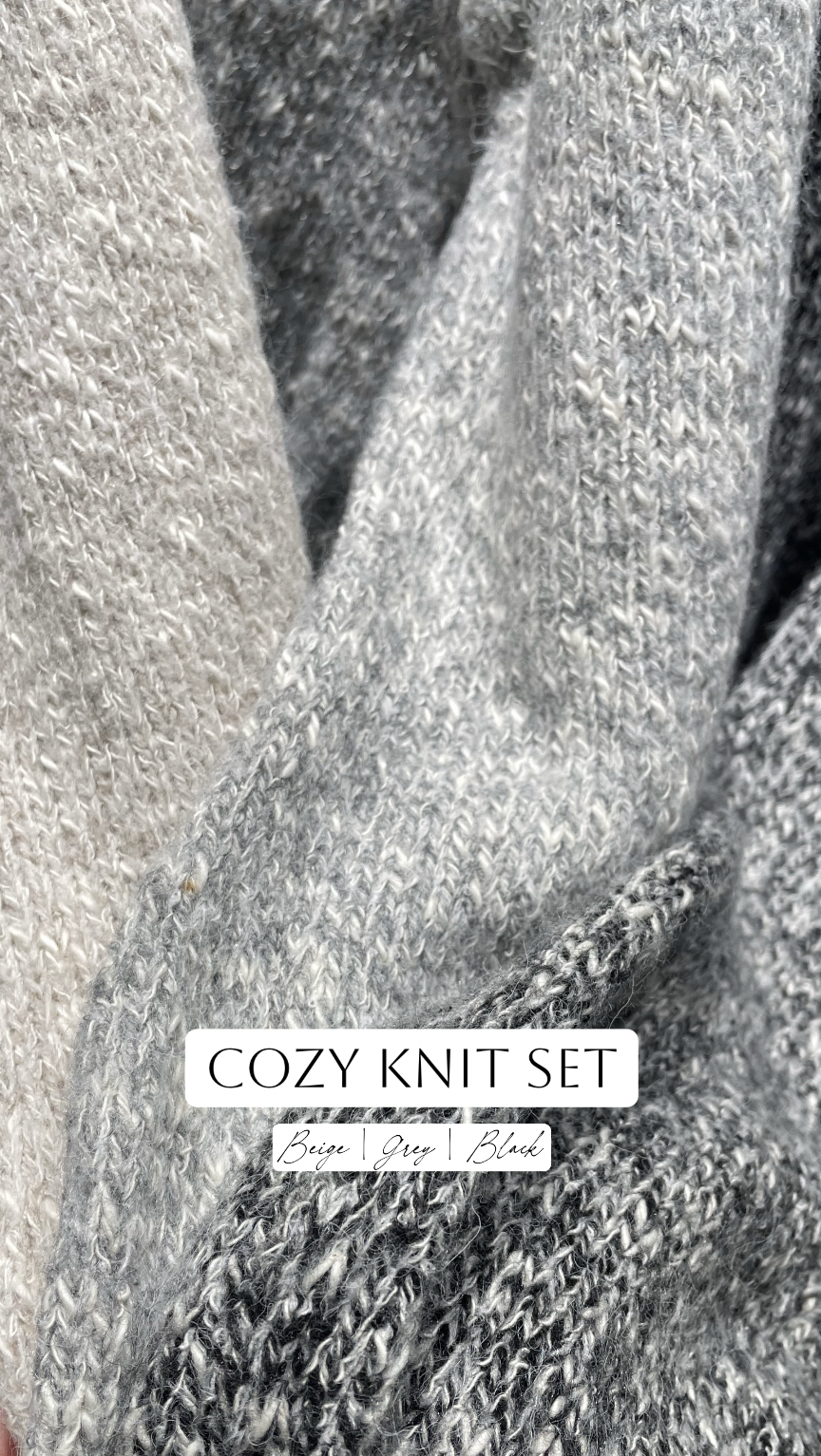 ❄️COZY KNIT SET 