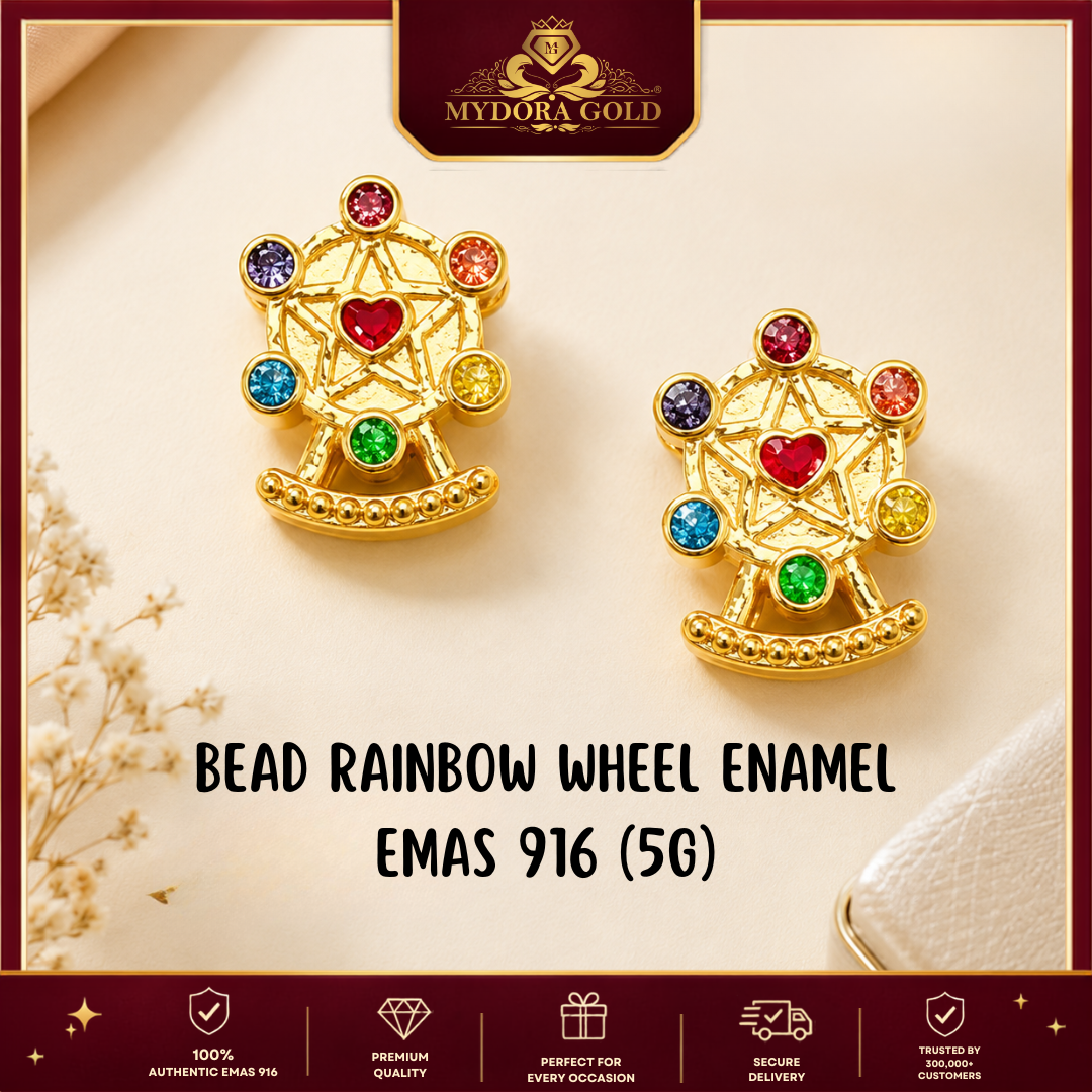 MYDORA Bead Rainbow Wheel Enamel (5G) l EMAS 916/22K [SPECIAL DEAL of The Week]