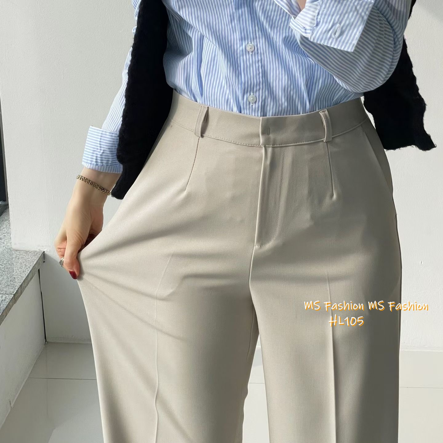 HL105 韓國🌼Howluk靚料闊筒西褲
