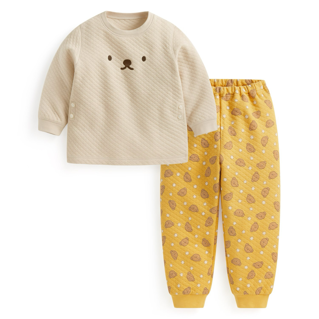 💚代購 台灣直送💚正版授權Miffy系列四色人物滿印鋪棉長袖家居服上下套裝