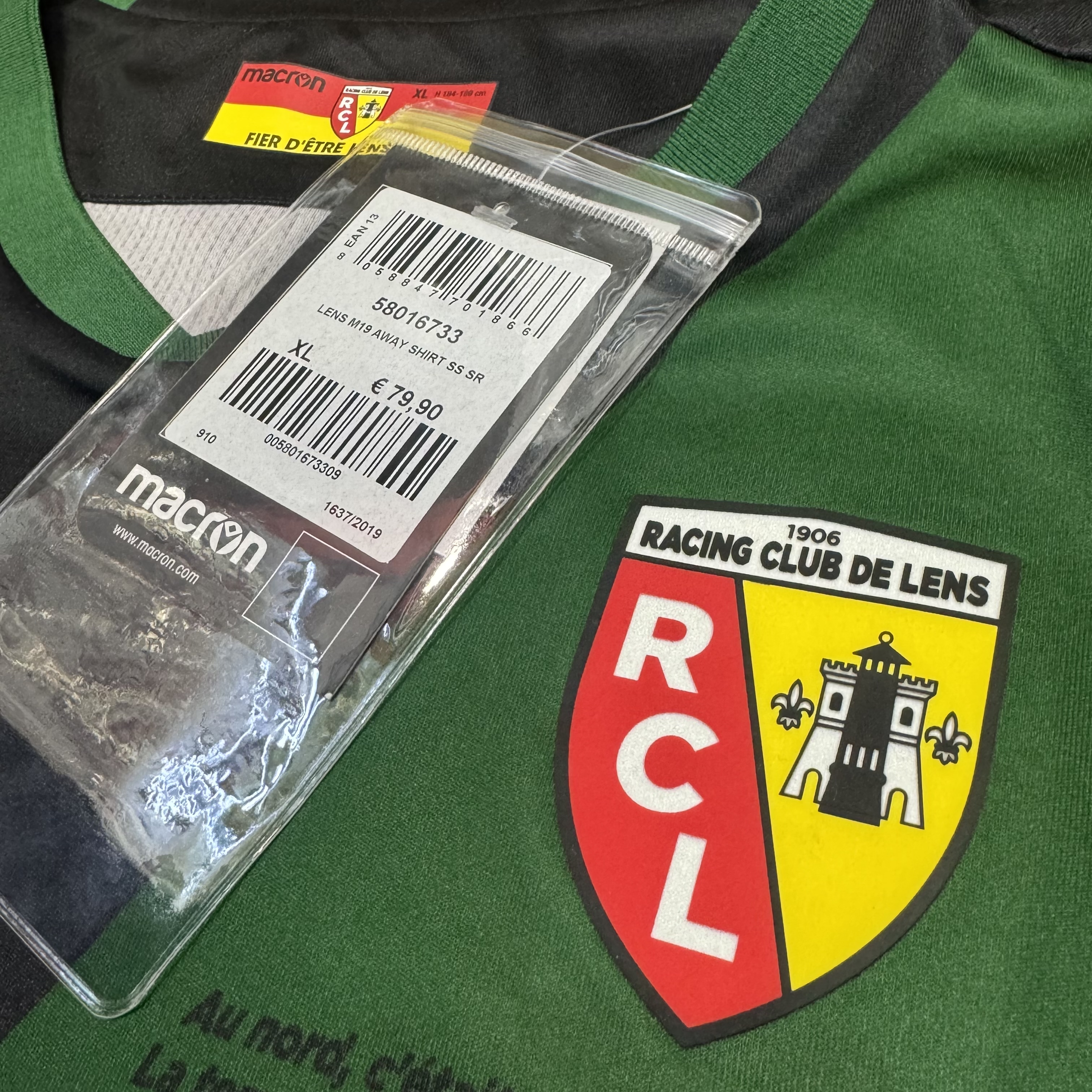 RC Lens 19/20 away shirt (Bnwt)