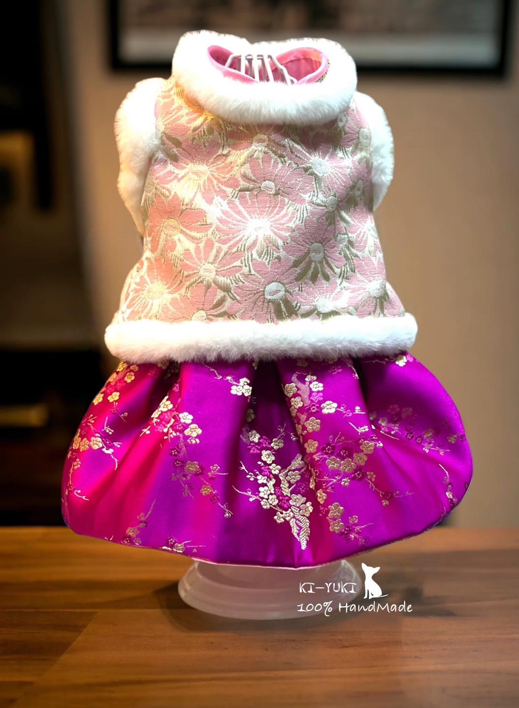 原創設計手作 寵物新春唐裝背心，歡迎訂製