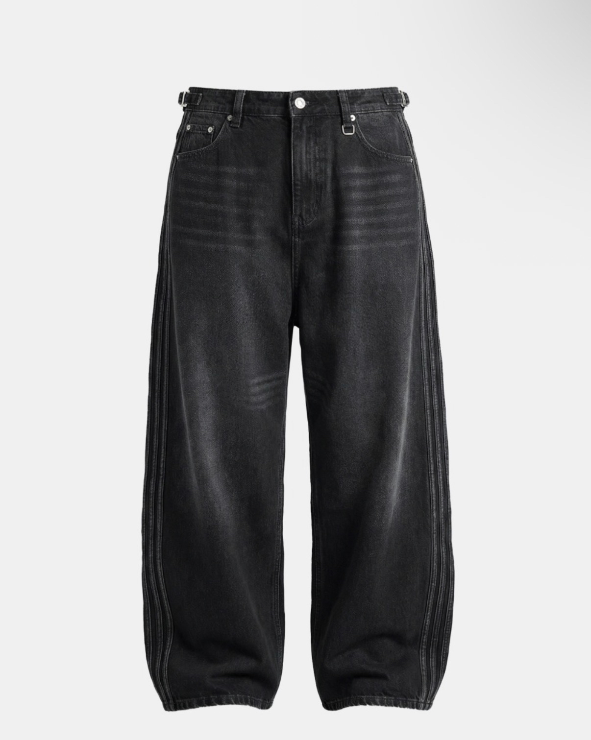 BADBLOOD新款[w-jeans26-001] Billy Track Jeans Baggy Fit - All Black