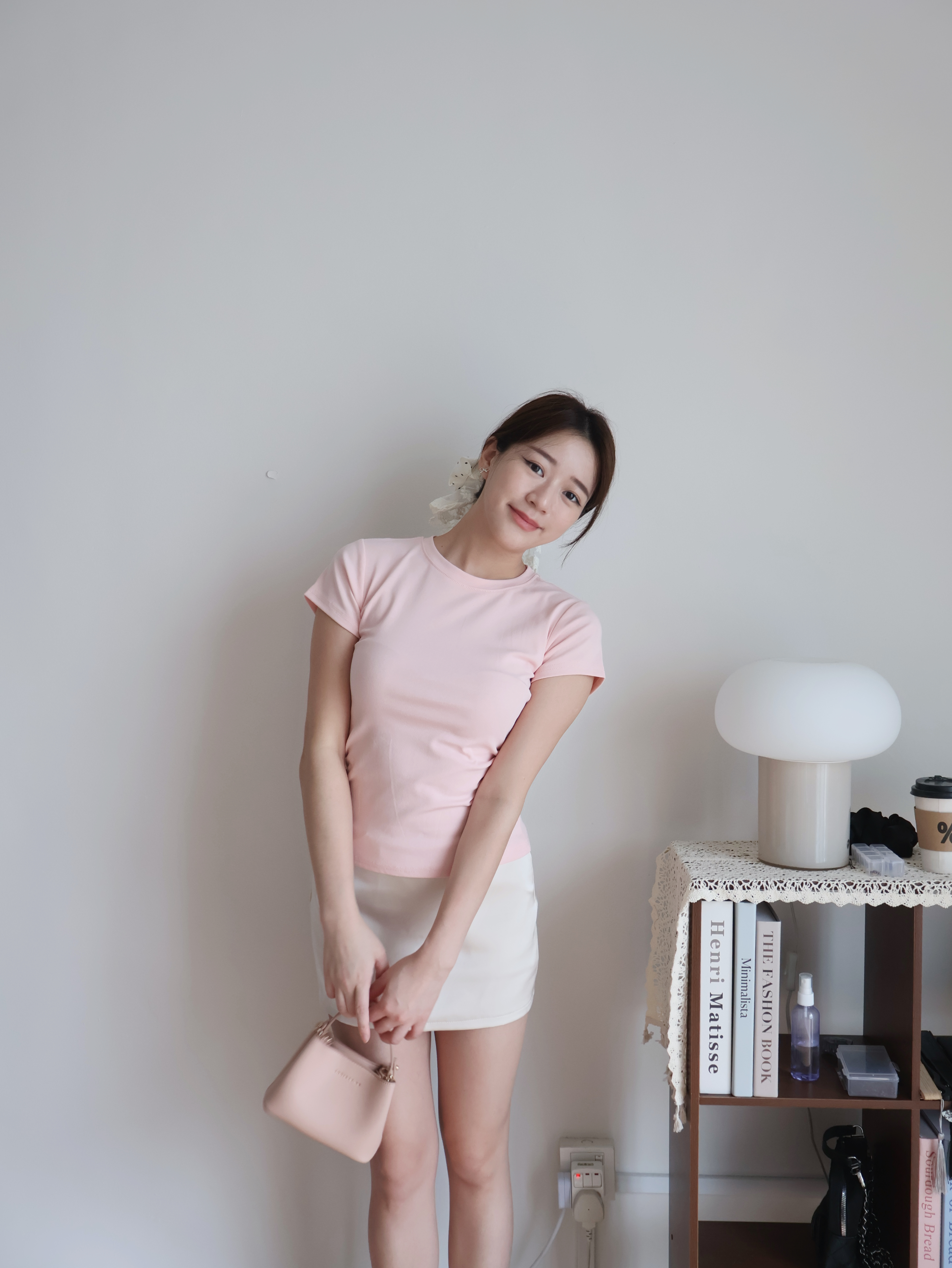 Hailey Cotton Tee | Pink