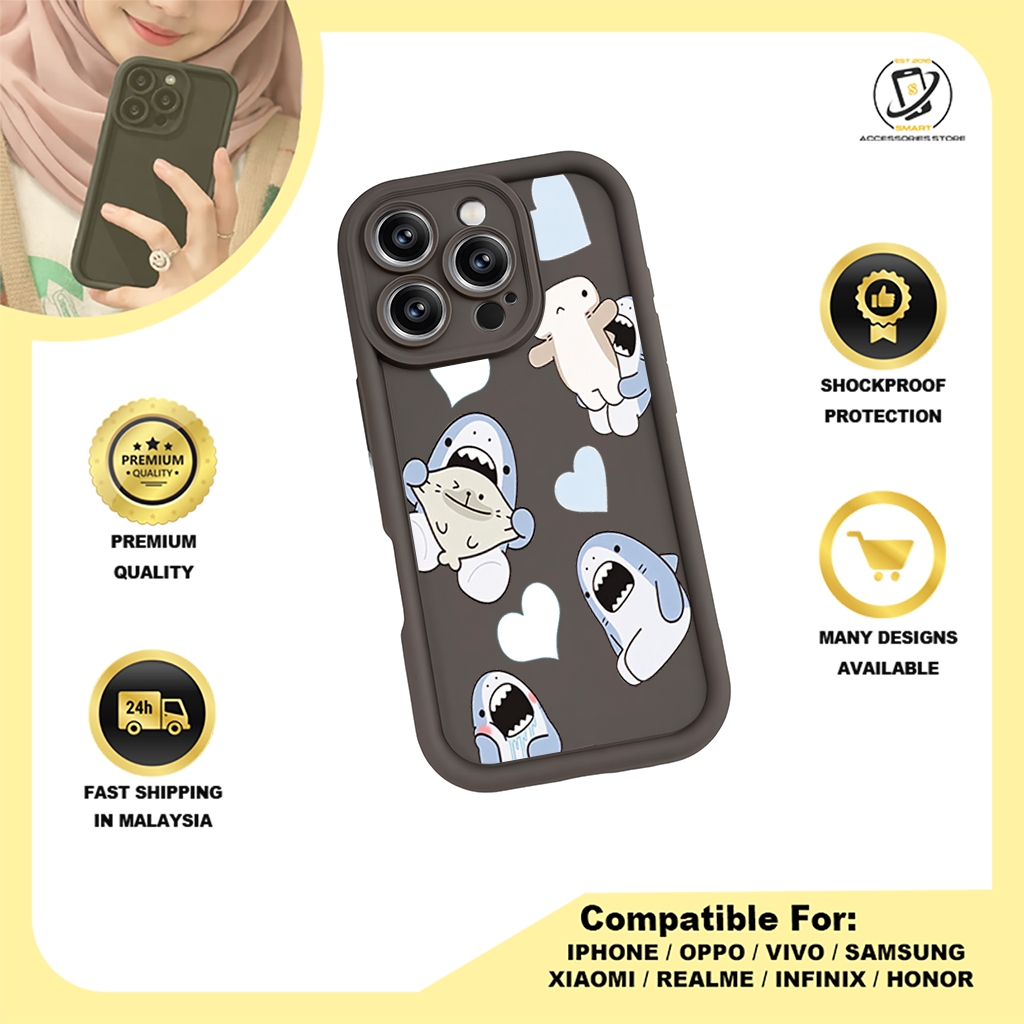 TPU DESIGN CASE PHONE FOR HONOR - DESIGN SHARK A