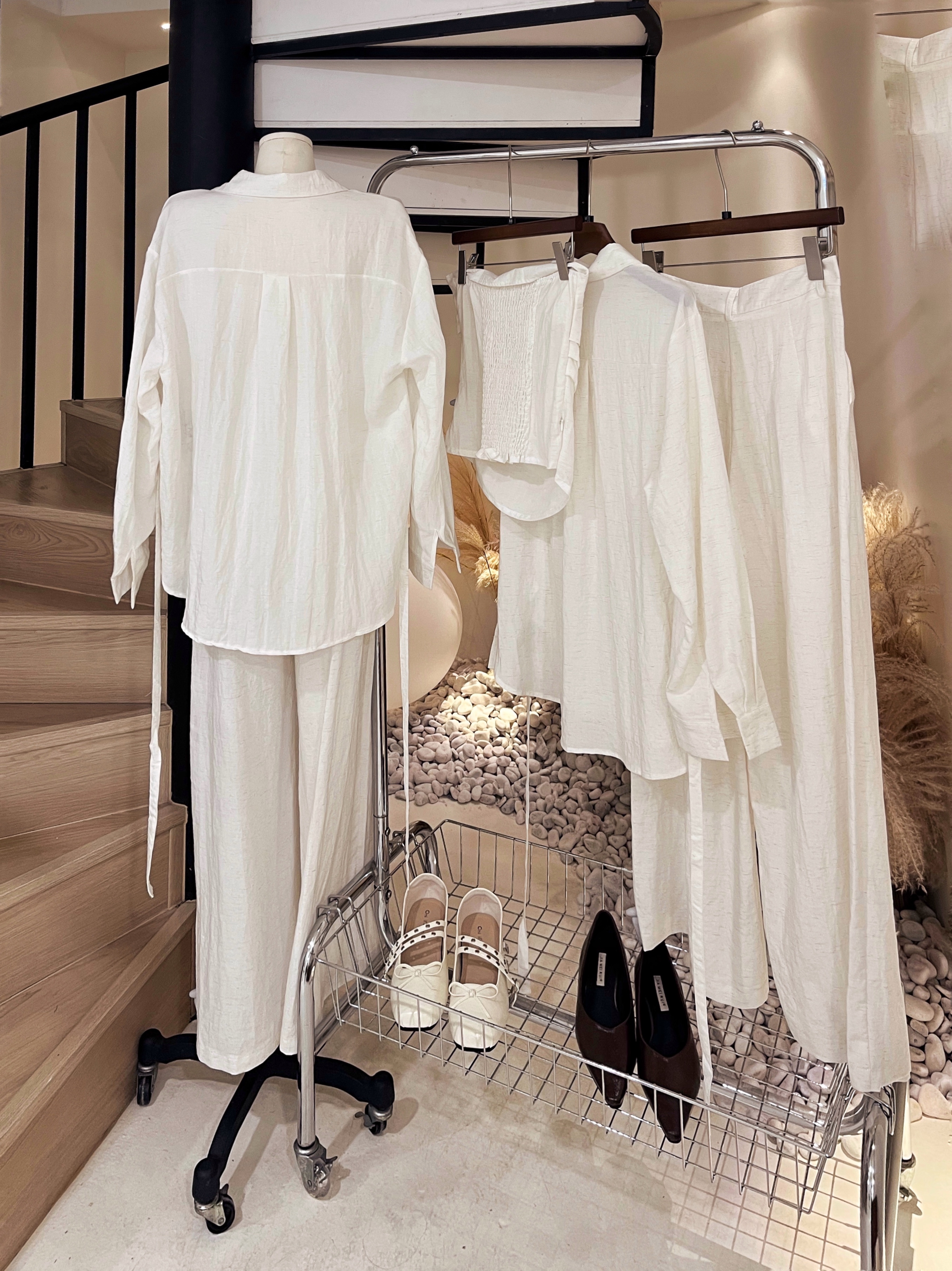 棉麻极简三件套