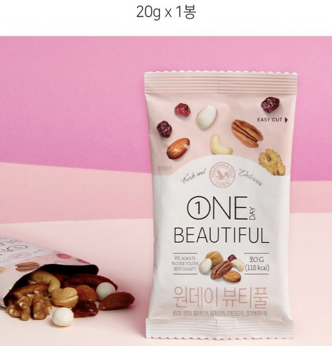韓國 MOUNTAIN & FIELD 松鼠家 完美美顏 綜合 優格堅果 30包 / 套 ｜One Day Beautiful