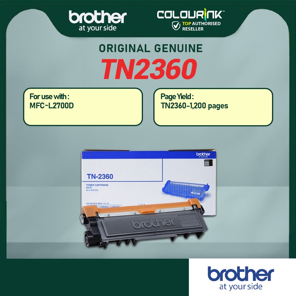 Brother TN-2360 TN-2380 Original Genuine Toner HLL2320D MFCL2700D TN2380 TN2360