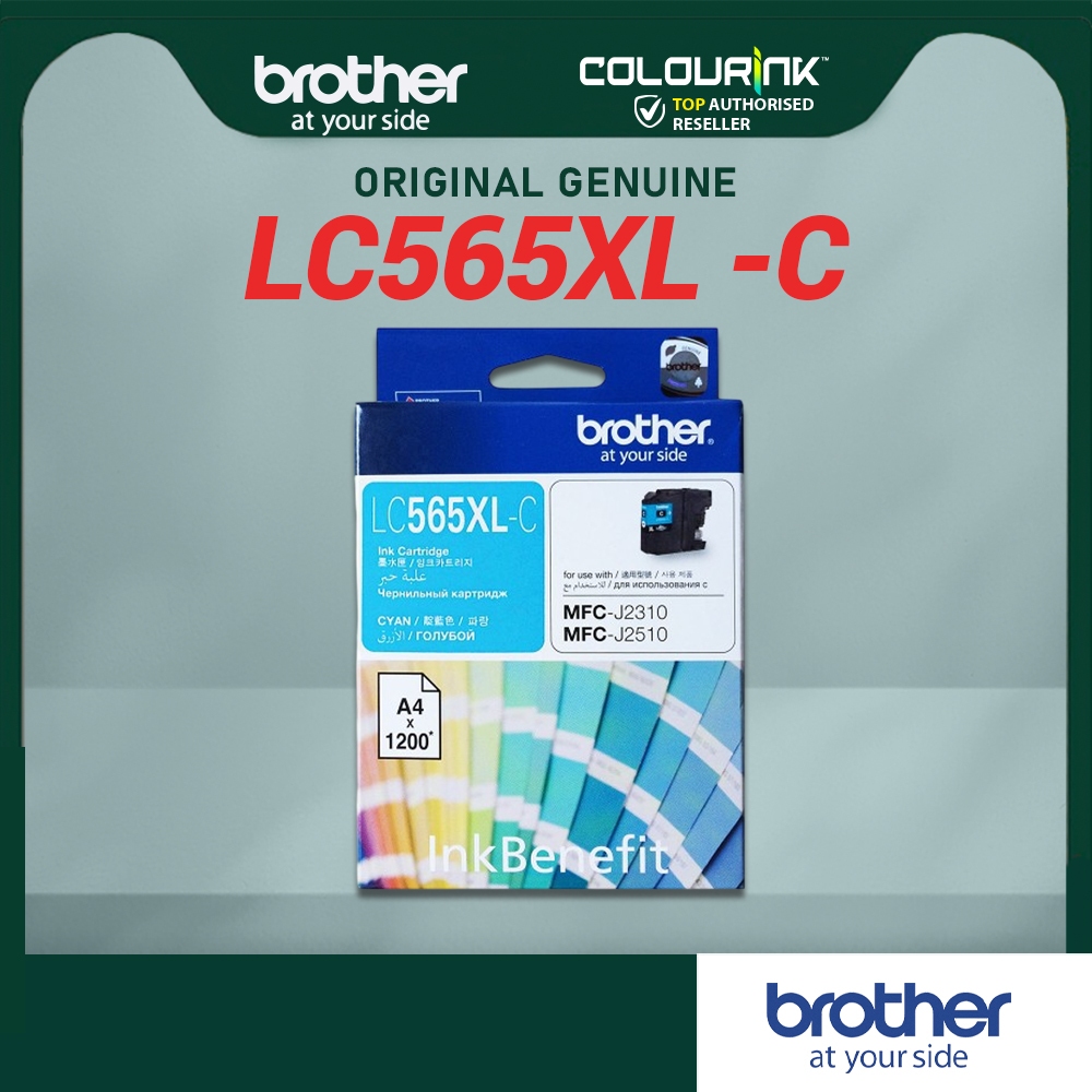 Brother LC565XL Original Cyan Ink Cartridge J2310 J2510 J3520 J3720 lc-565xl lc565