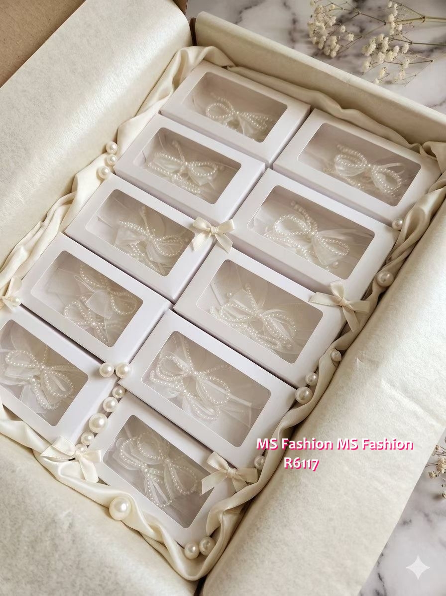 R6117 韓國🇰🇷蝴蝶珠仔絲帶飾扣