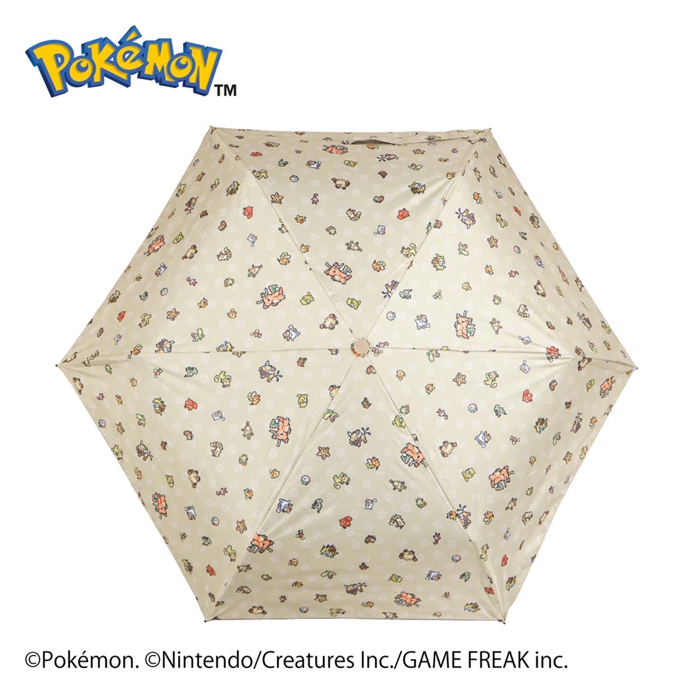 日本預訂📍Pokemon Pixel圖案連扣縮骨遮