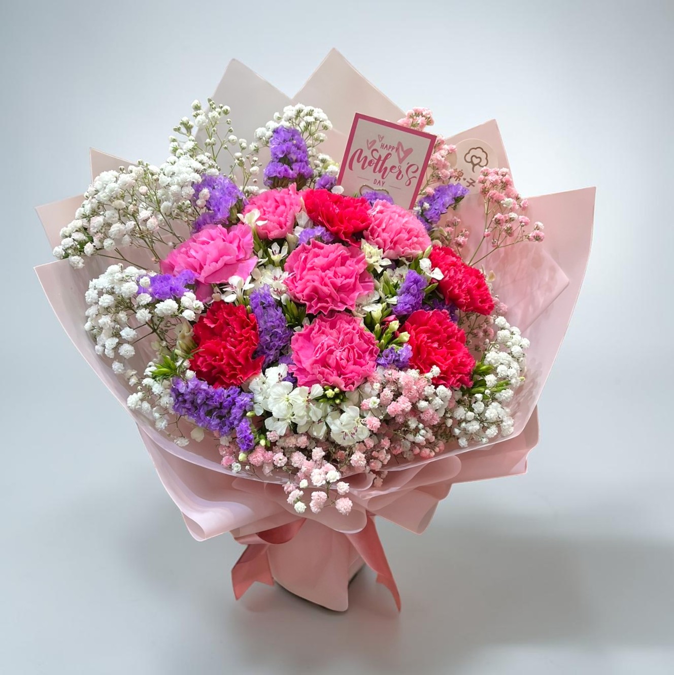 👉🏻鮮👈🏻 深粉 + 桃紅康乃馨  9支 丨母親節花束