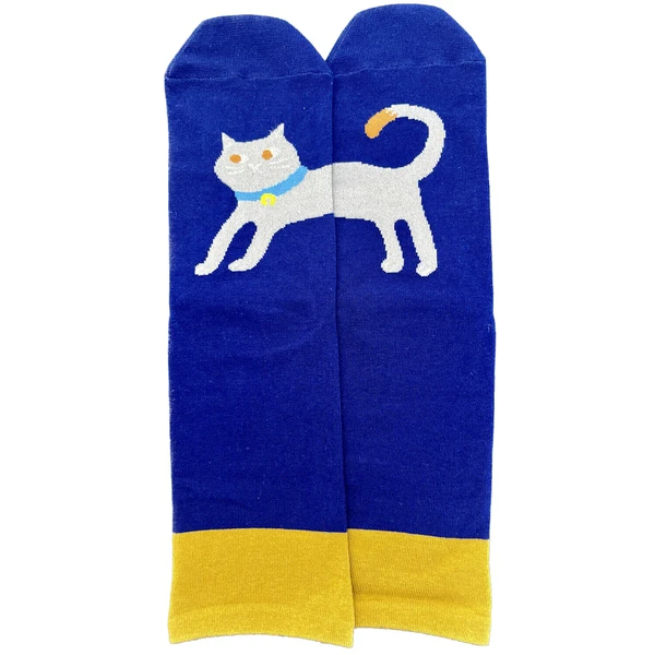 【日本製】人氣拼合完整貓貓抗菌防臭襪