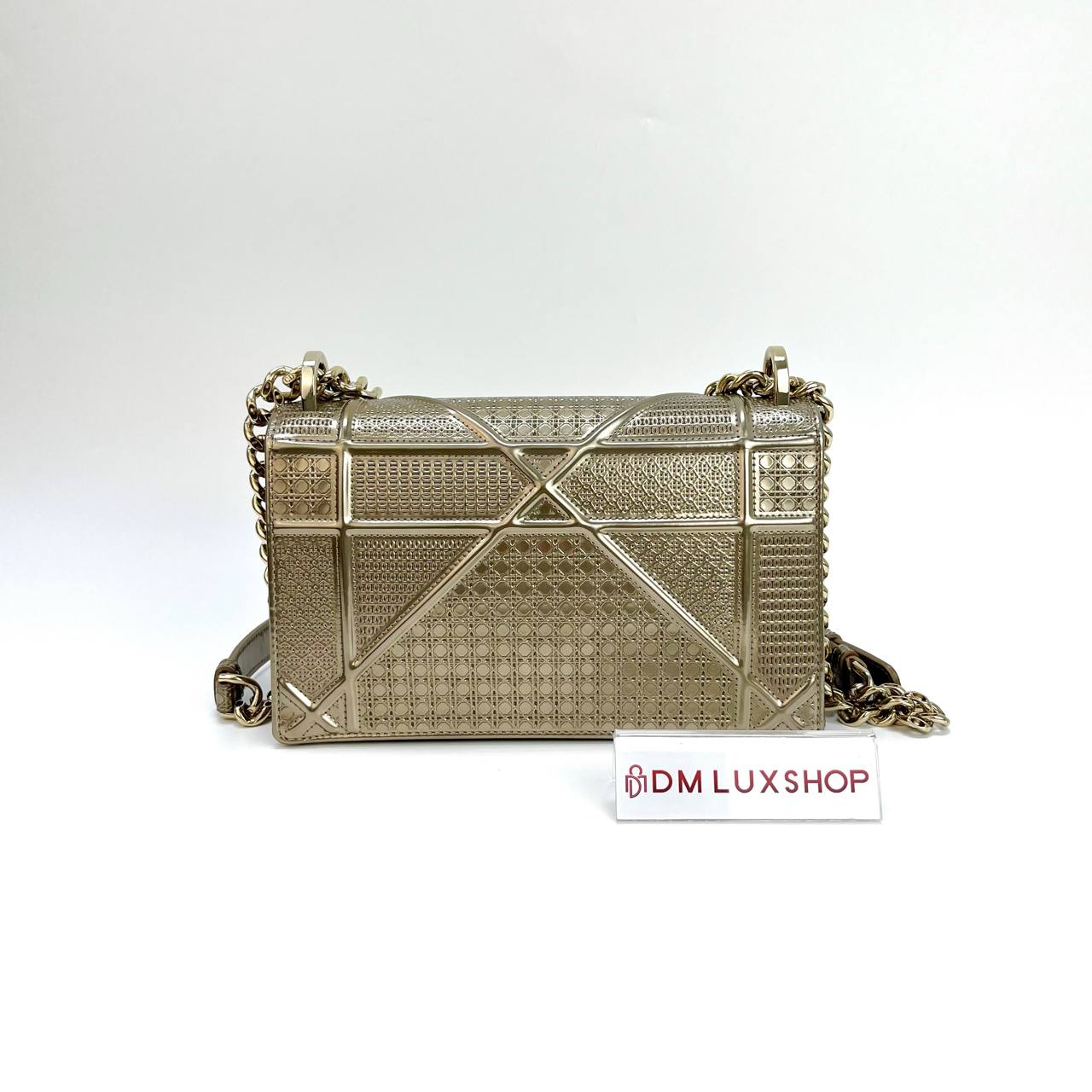 Dior Diorama Metallic Champagne Gold Small GHW