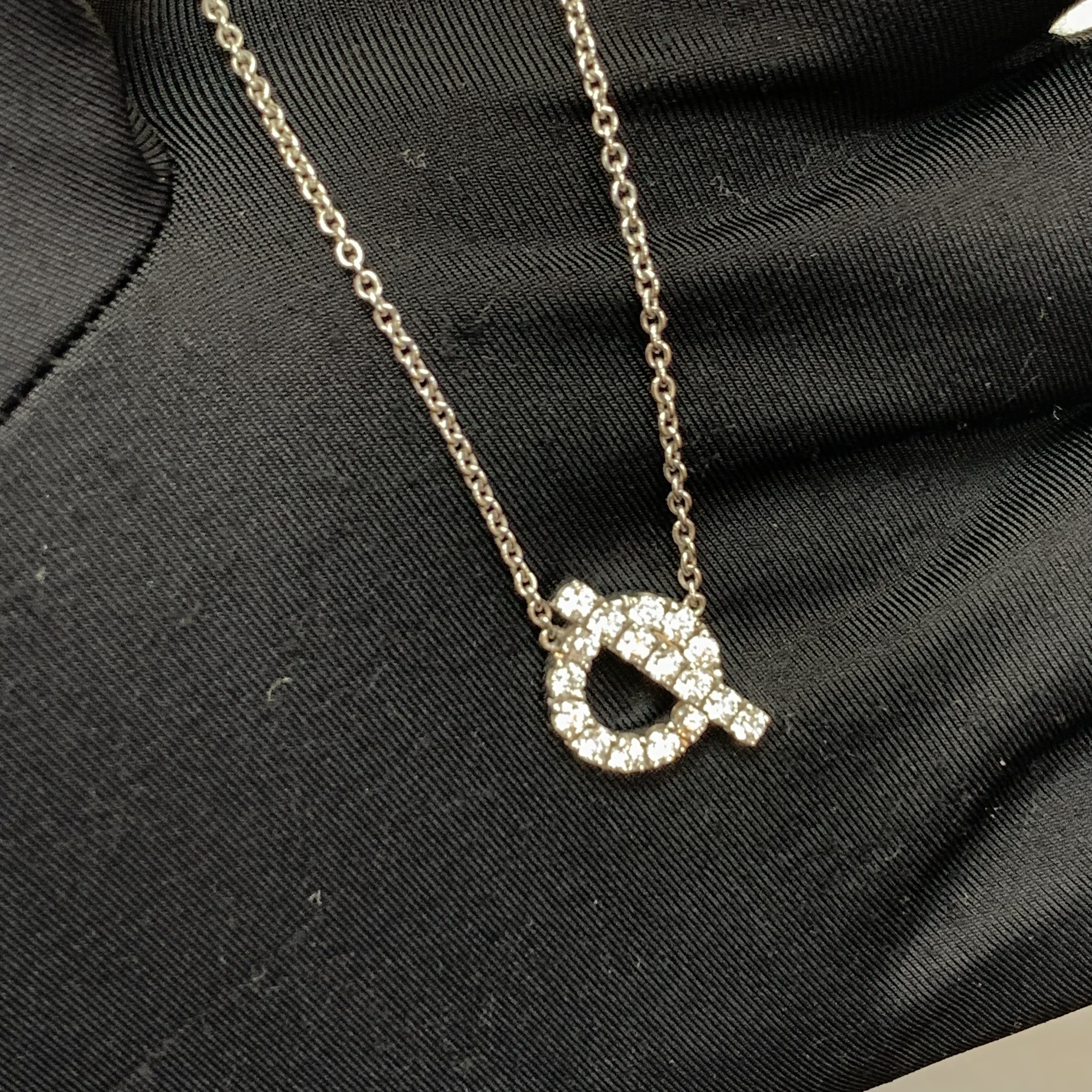 Hermes Finesse pendant Full set滿鑽頸鏈 香港正單