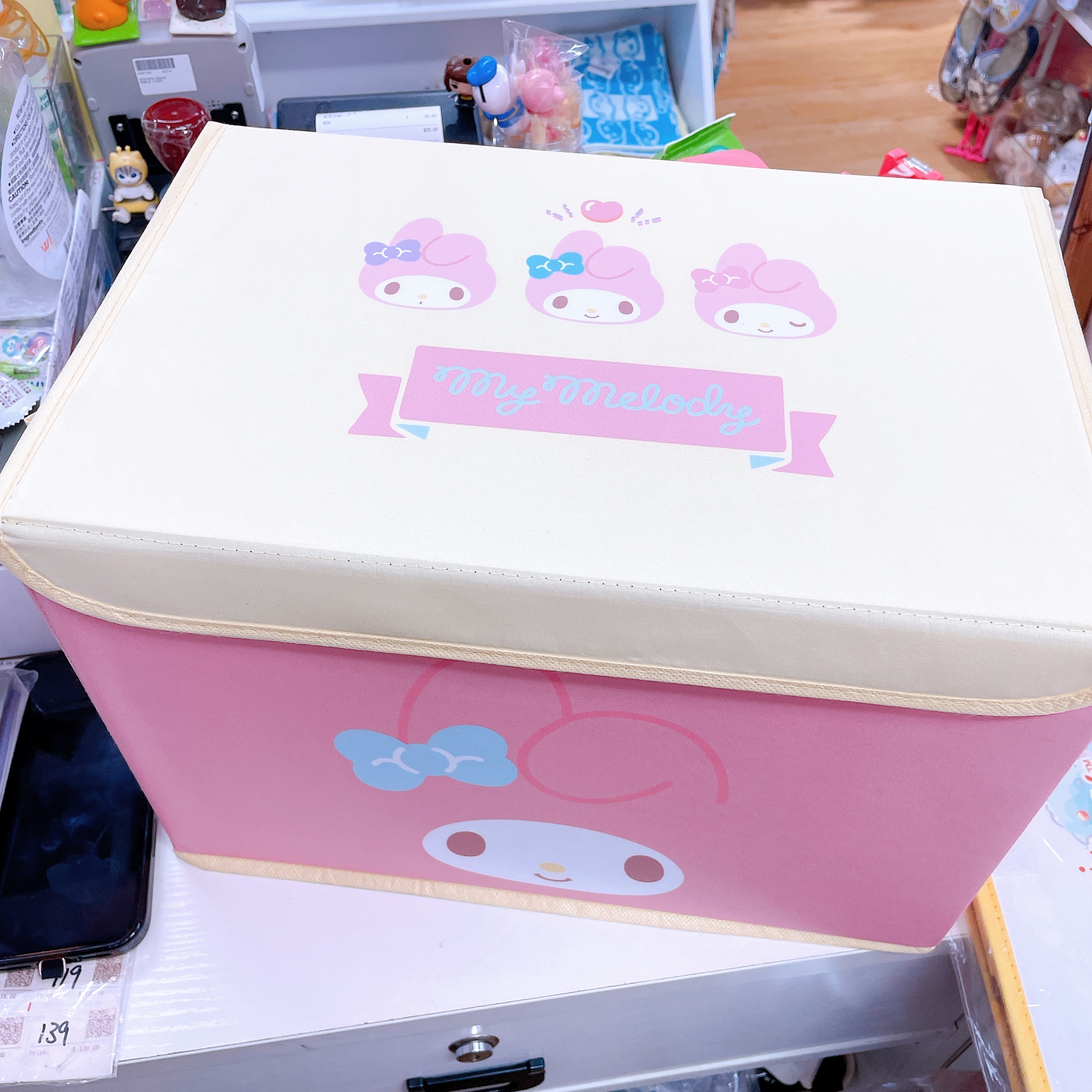 本店獨家發售！日本直送日本版新款蛋黃哥Melody Kurumi Twinstar 25×38×25cm 收納箱