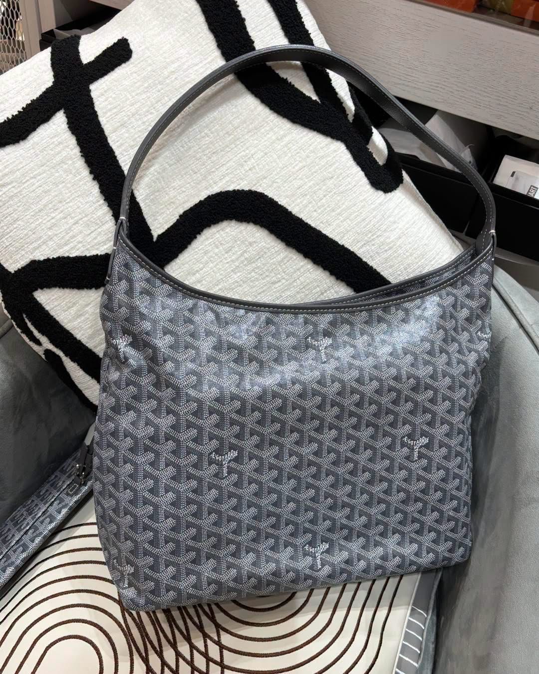 Goyard Boheme Hobo Grey  100%Authentic, 98%New  ✅電子收據✅pouch✅Dust bag