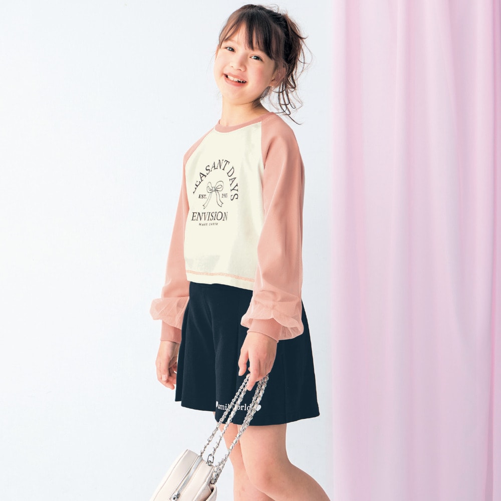 🆕【⭐訂購⭐】🌀 🇯🇵 日本直送🇯🇵 GITA 薄紗袖 插肩短款 長袖TEE［2款選］🌀[ELBA-0099][260301]