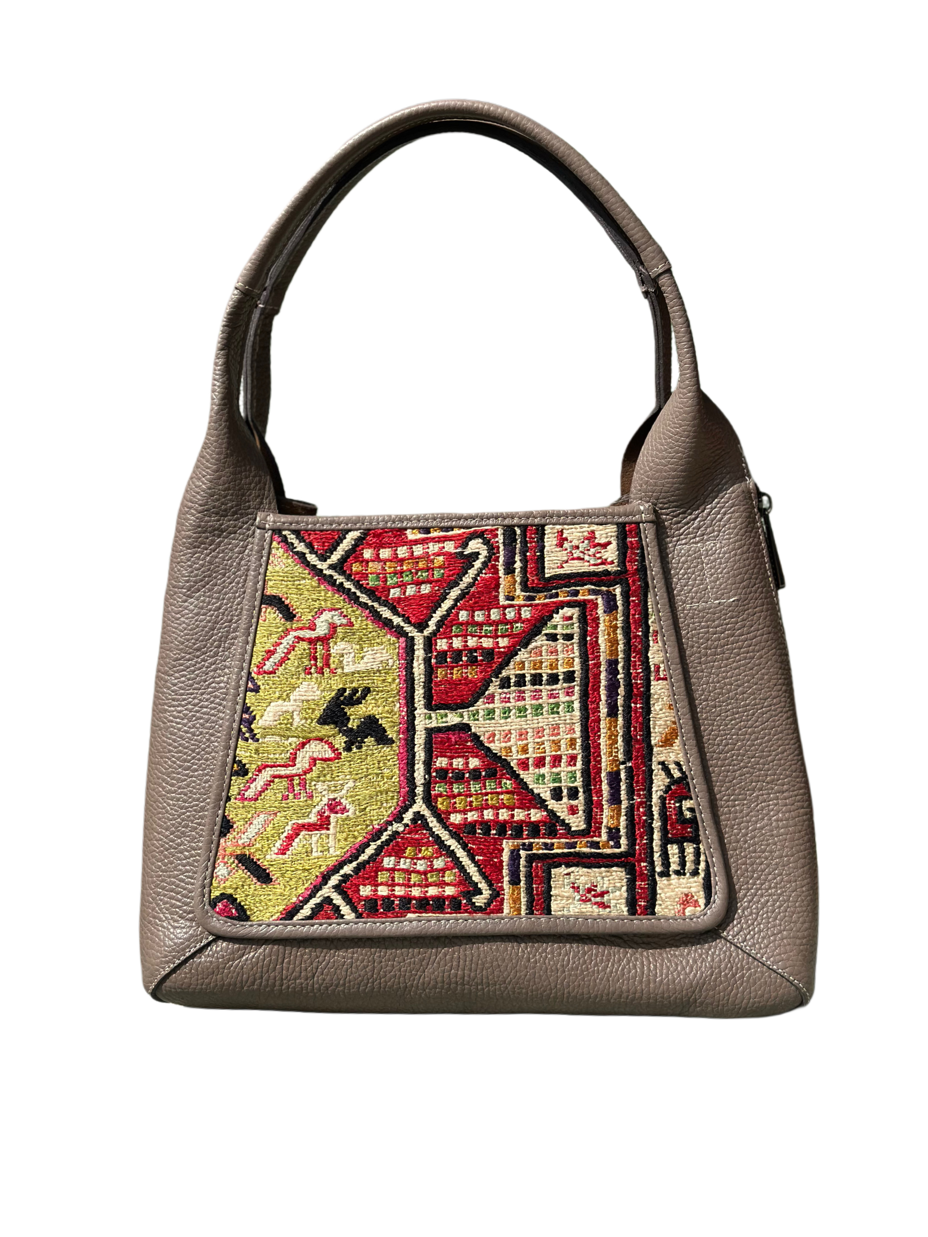 K31 土耳其真皮地氈手袋（大象灰）