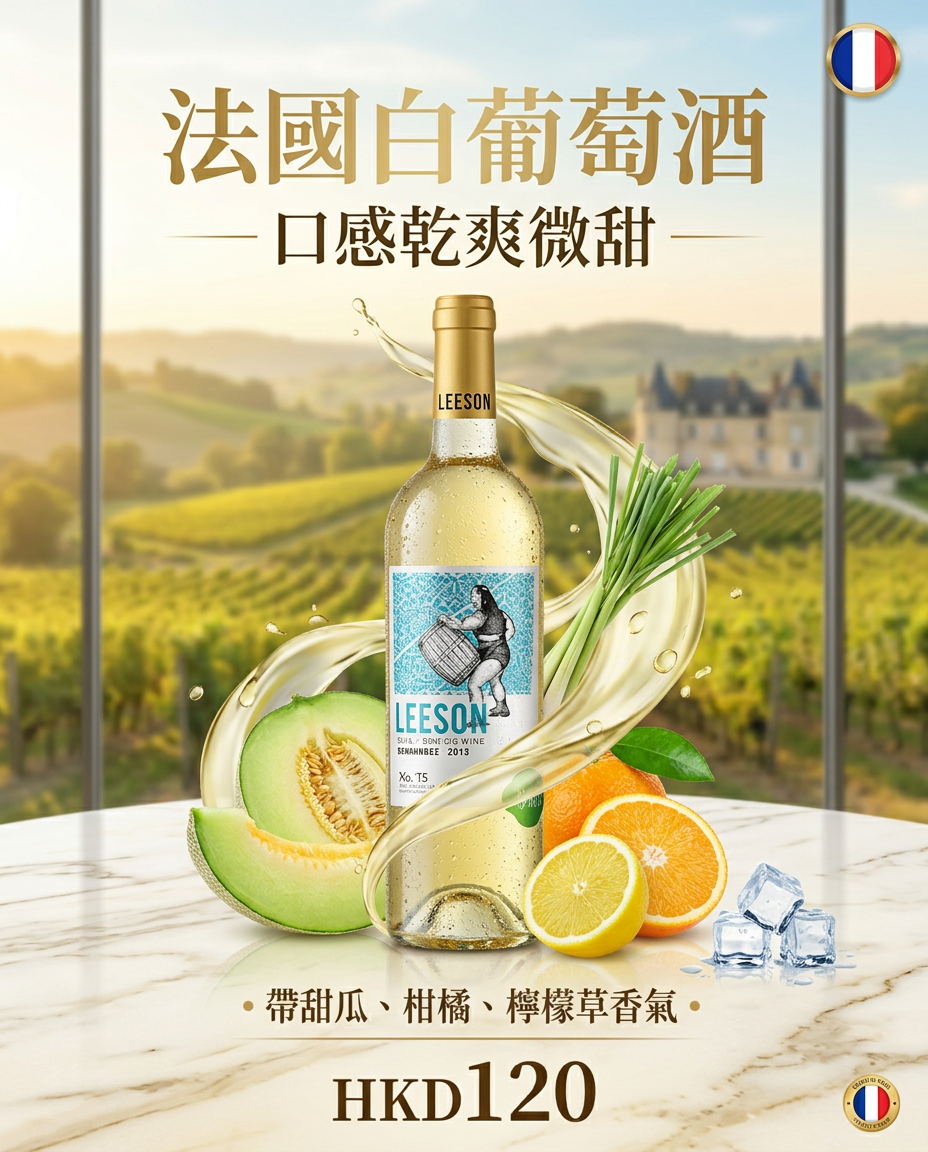 雷盛法國賽美蓉白蘇維翁白葡萄酒 2013