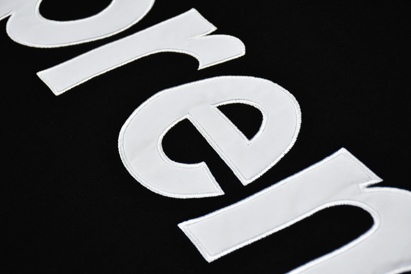 Supreme Satin Appliqué Hooded Sweatshirt