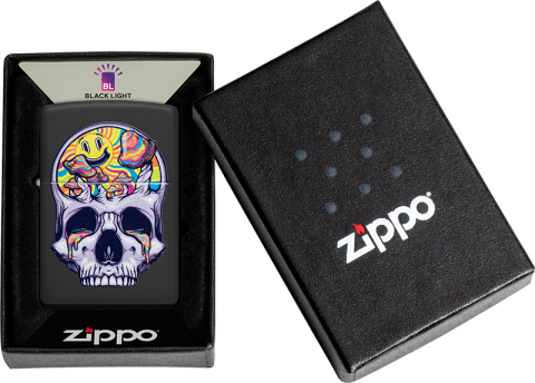 Zippo 螢光骷髏 骷髏月亮 48737 美版  防風打火機 | ZIPPO 指定授權經銷商 |美國製造 | 收藏