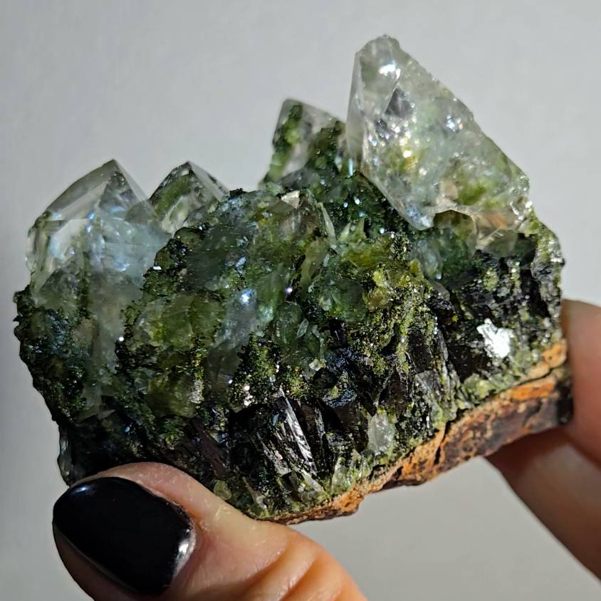 Epidote and quartz specimen from Turkey - ED1