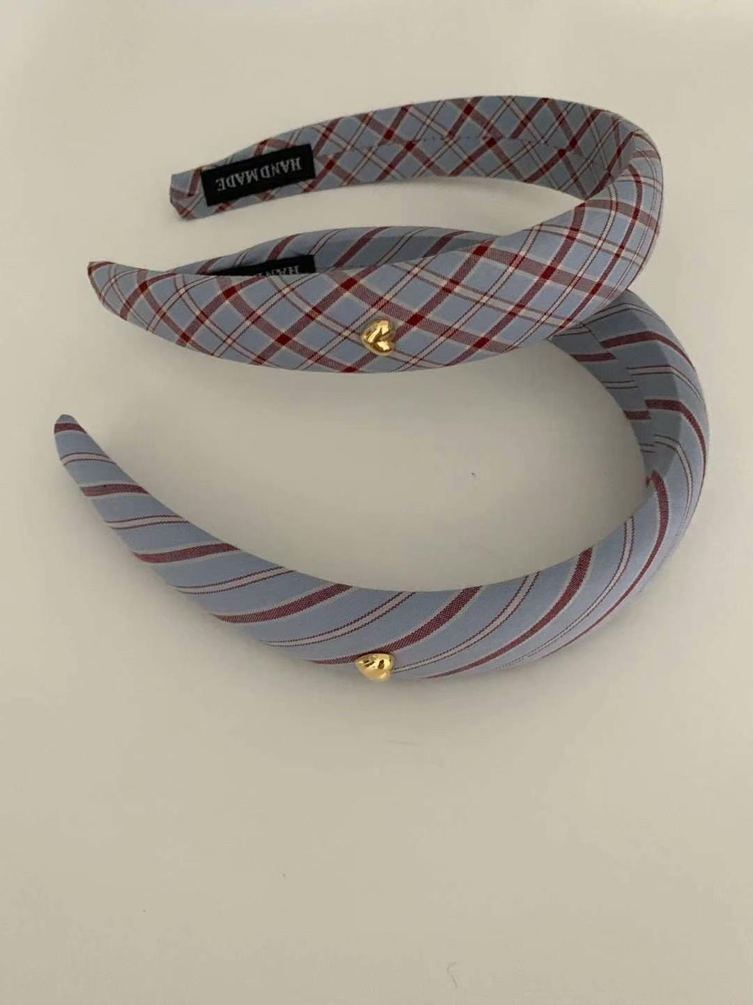 ♥︎心心扣布面頭箍