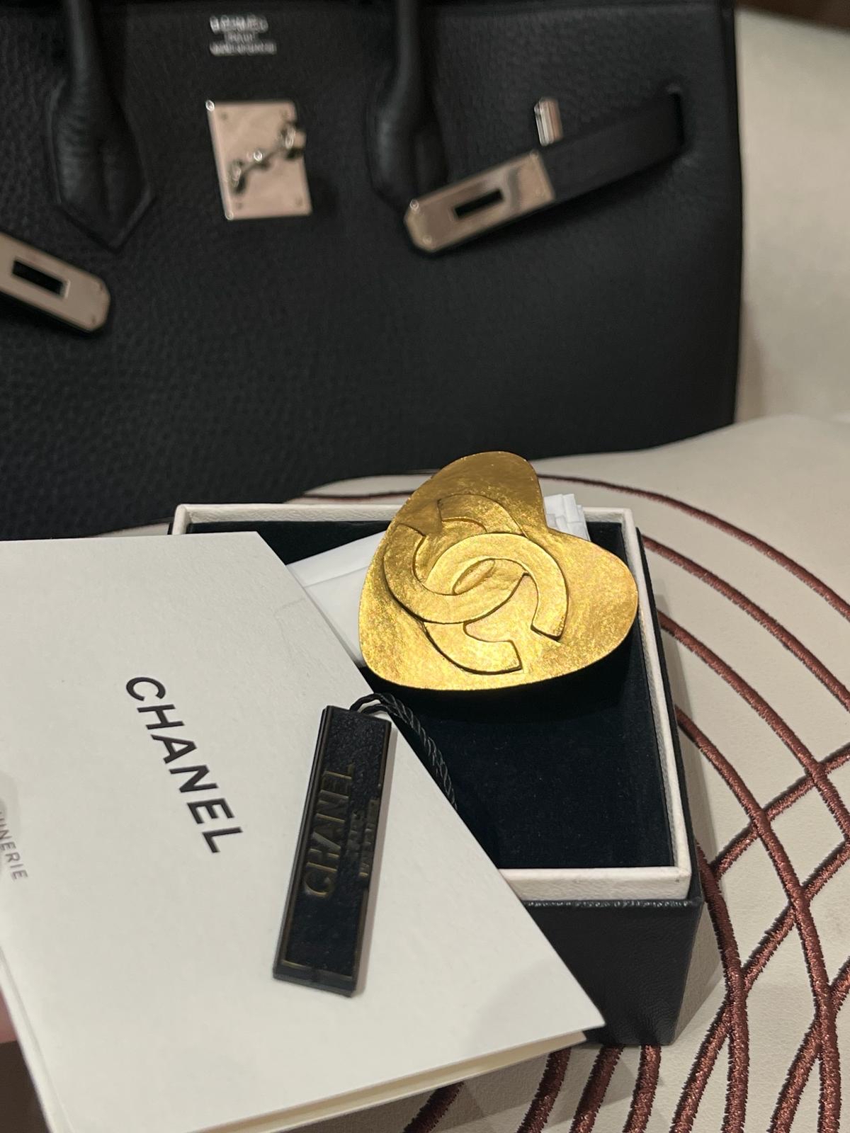 未使用品 Chanel BROOCH CC 心形胸針95P 限量絕版罕有 100%Authentic,Unused ✅Tag✅box