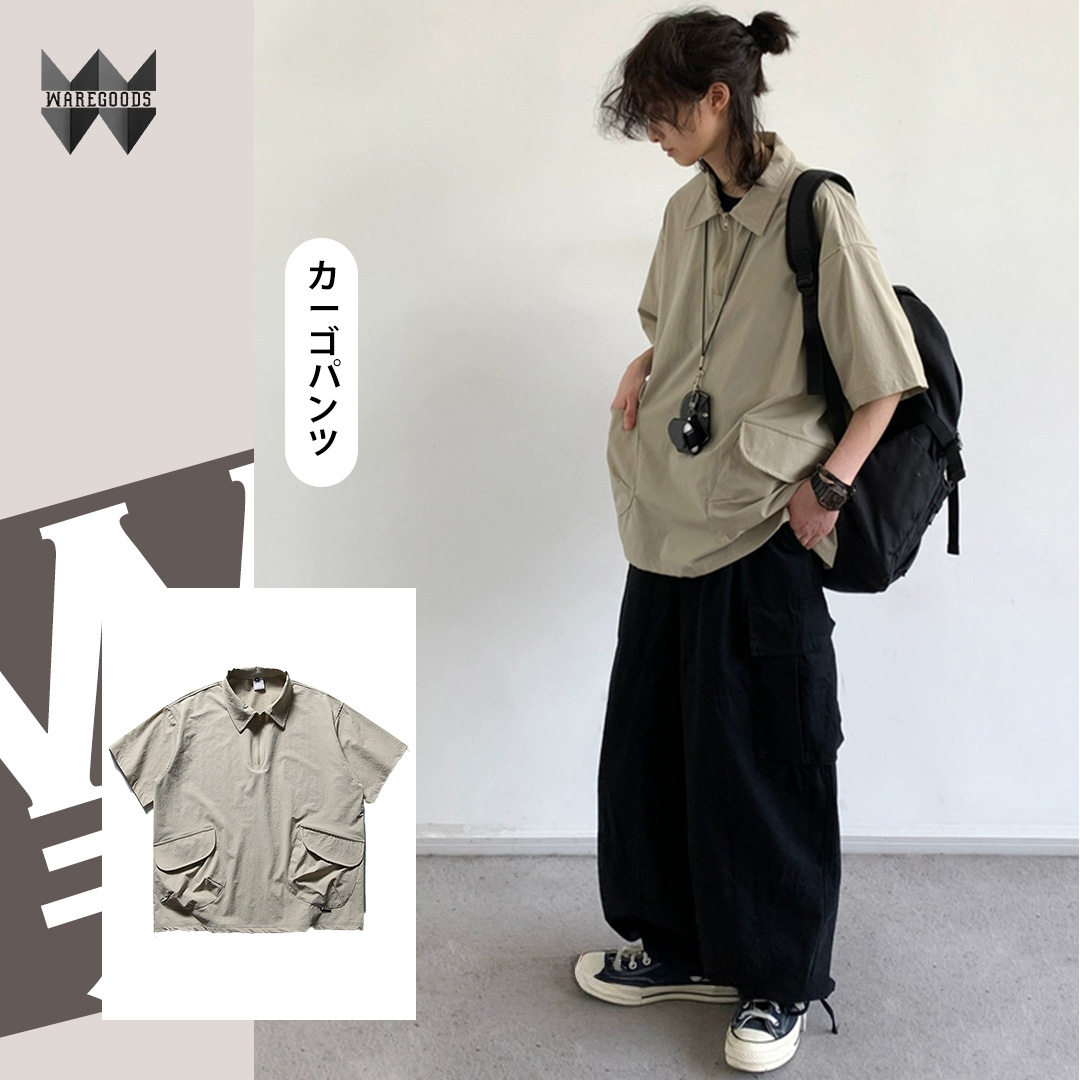 W021半開胸口袋polo衫