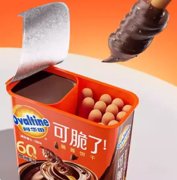 開市客 Costco -   Ovaltine 阿華田 可脆了蘸醬餅乾 50gX12杯 平行進口 (00356)