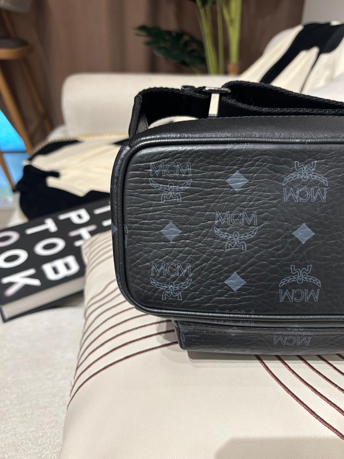 Mcm backpack Black 100%Authentic,95%new ✅dust bag