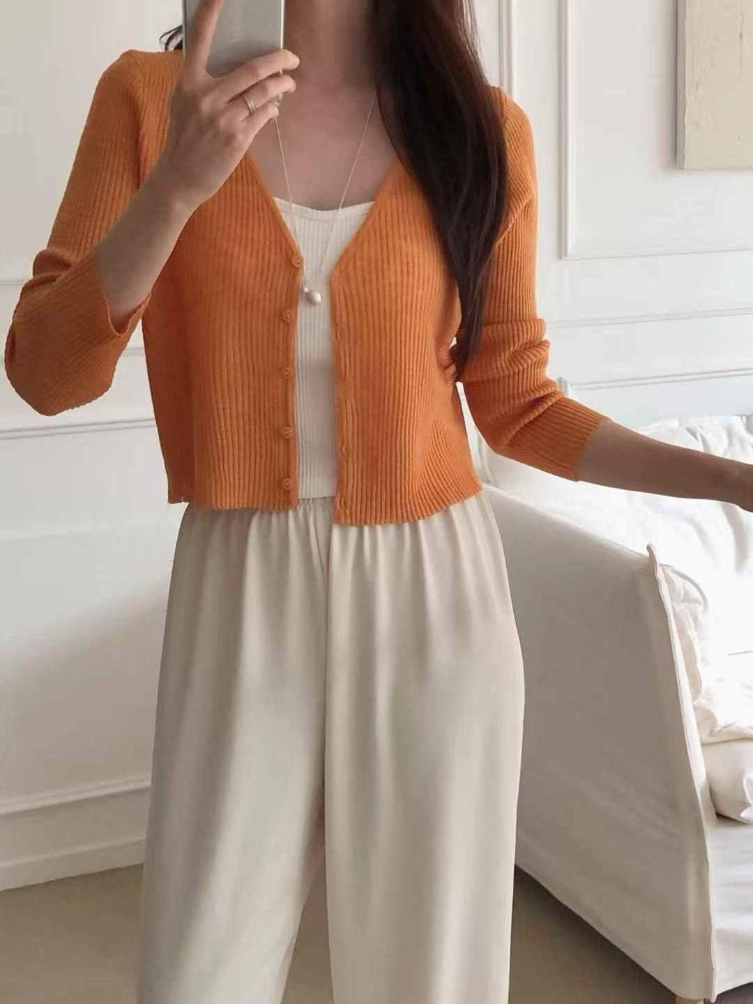 HA9 多色針織短版外套