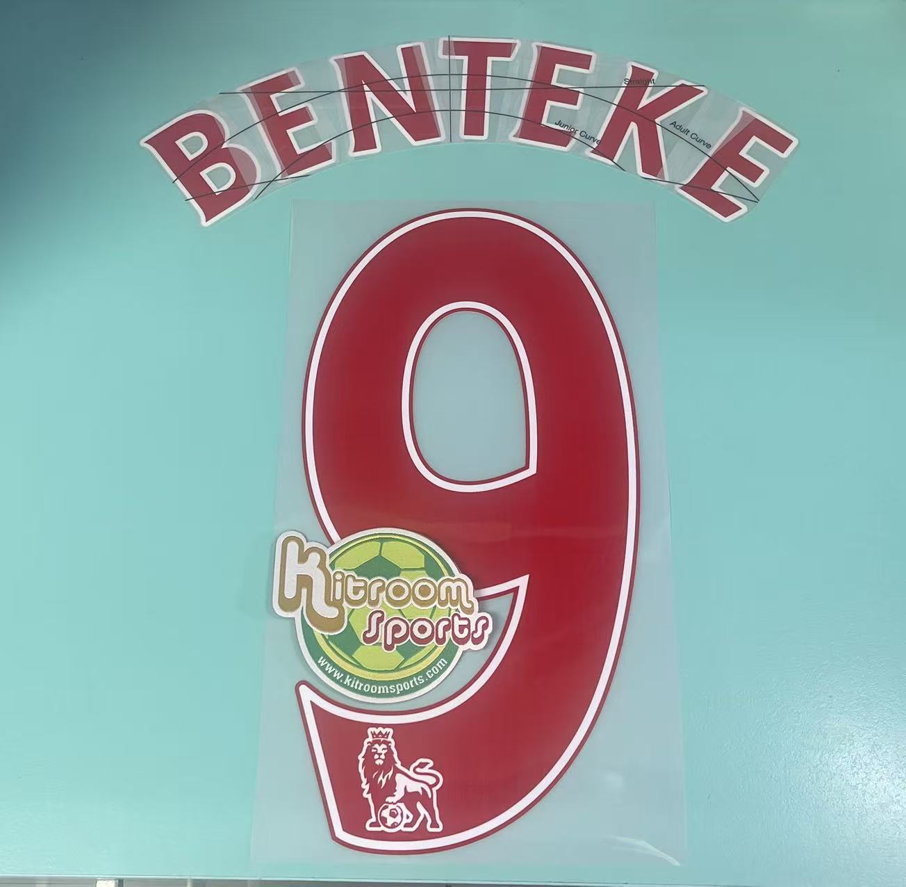2015-16 Liverpool Away EPL Nameset #9 BENTEKE