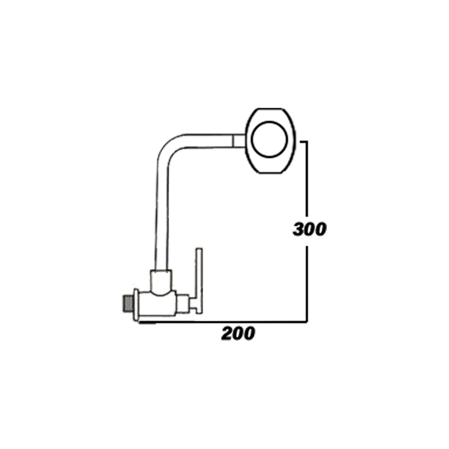 Otosani 304# Stainless Steel 4 In 1 Wall Swan Tap (966-85W#) OTO966-85W