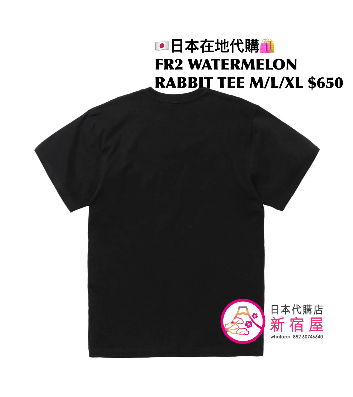 FR2 WATERMELON RABBIT T-SHIRT