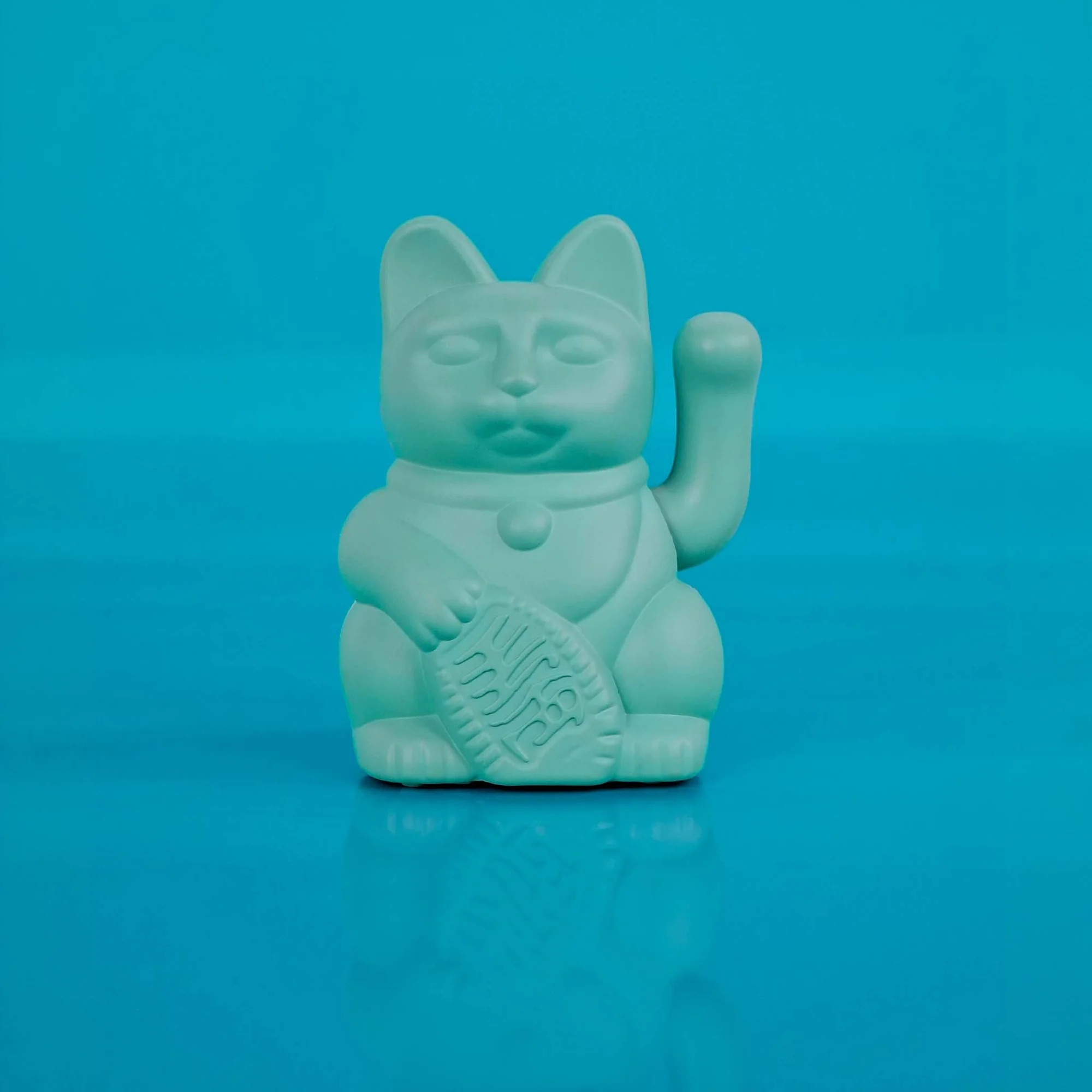 📦訂購 Donkey Products Lucky Cat Solar (Turquoise) 綠松石 招財貓