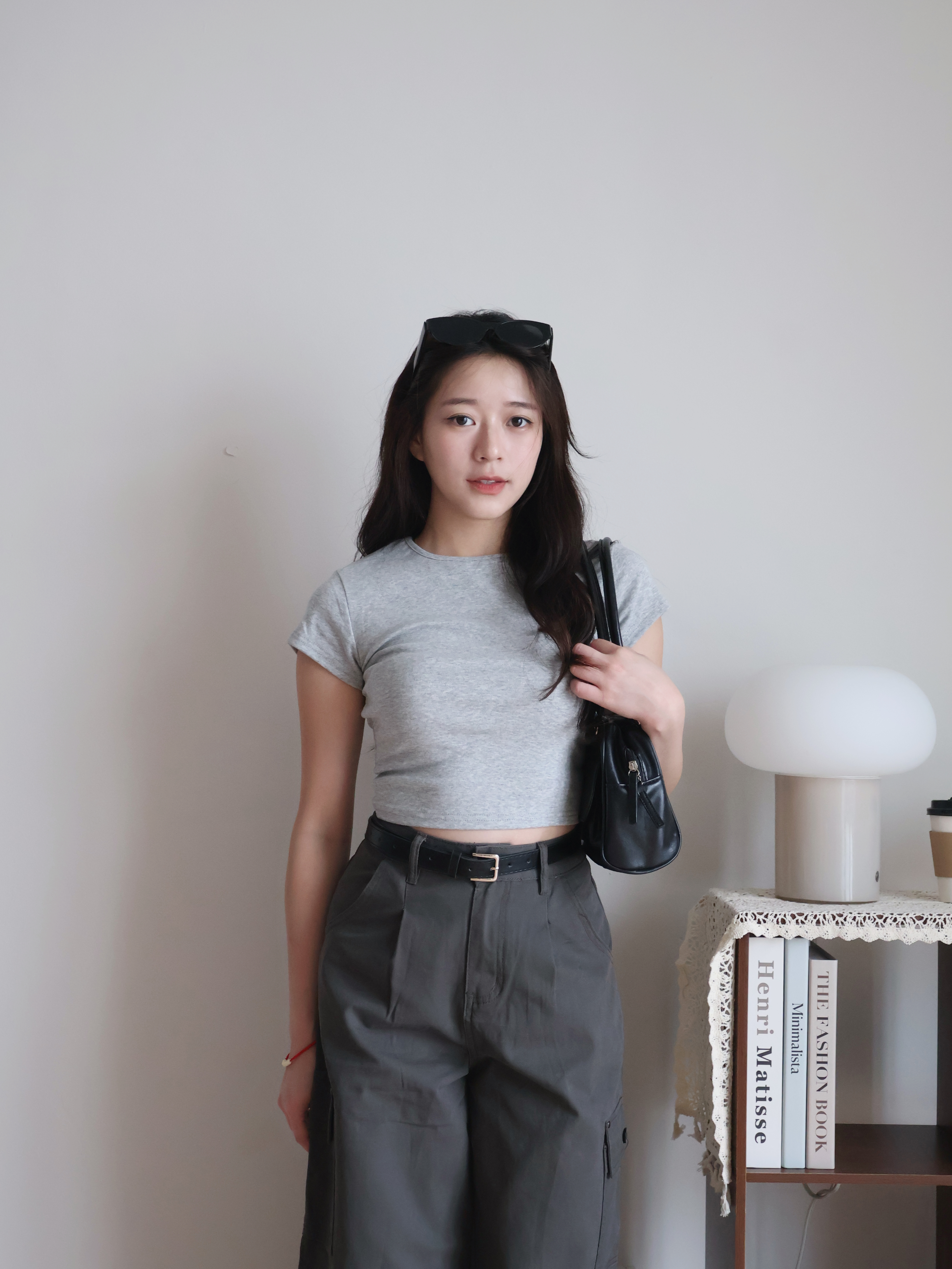 Kyle Cropped Top | Grey