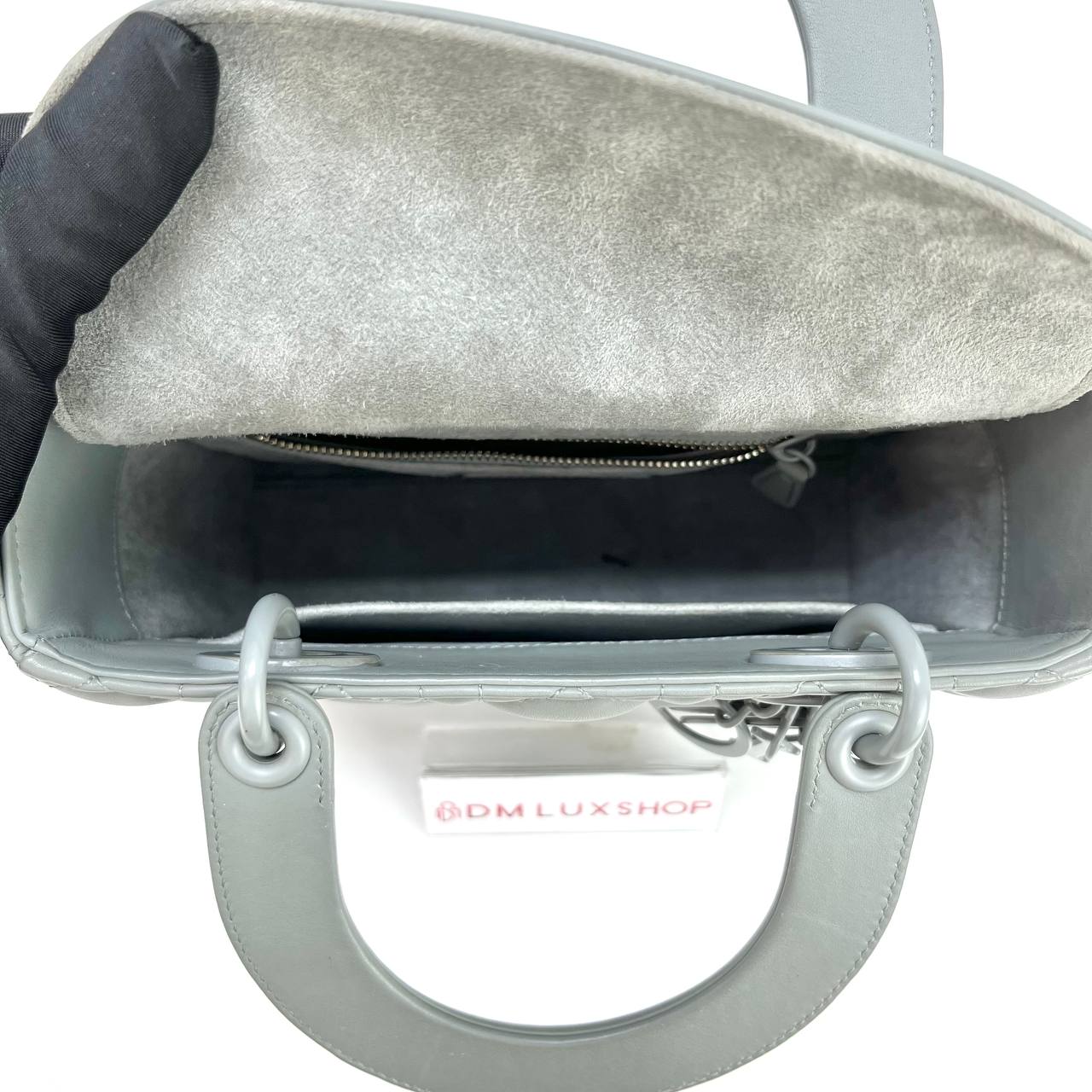 Dior Lady Dior Matte Gray Small