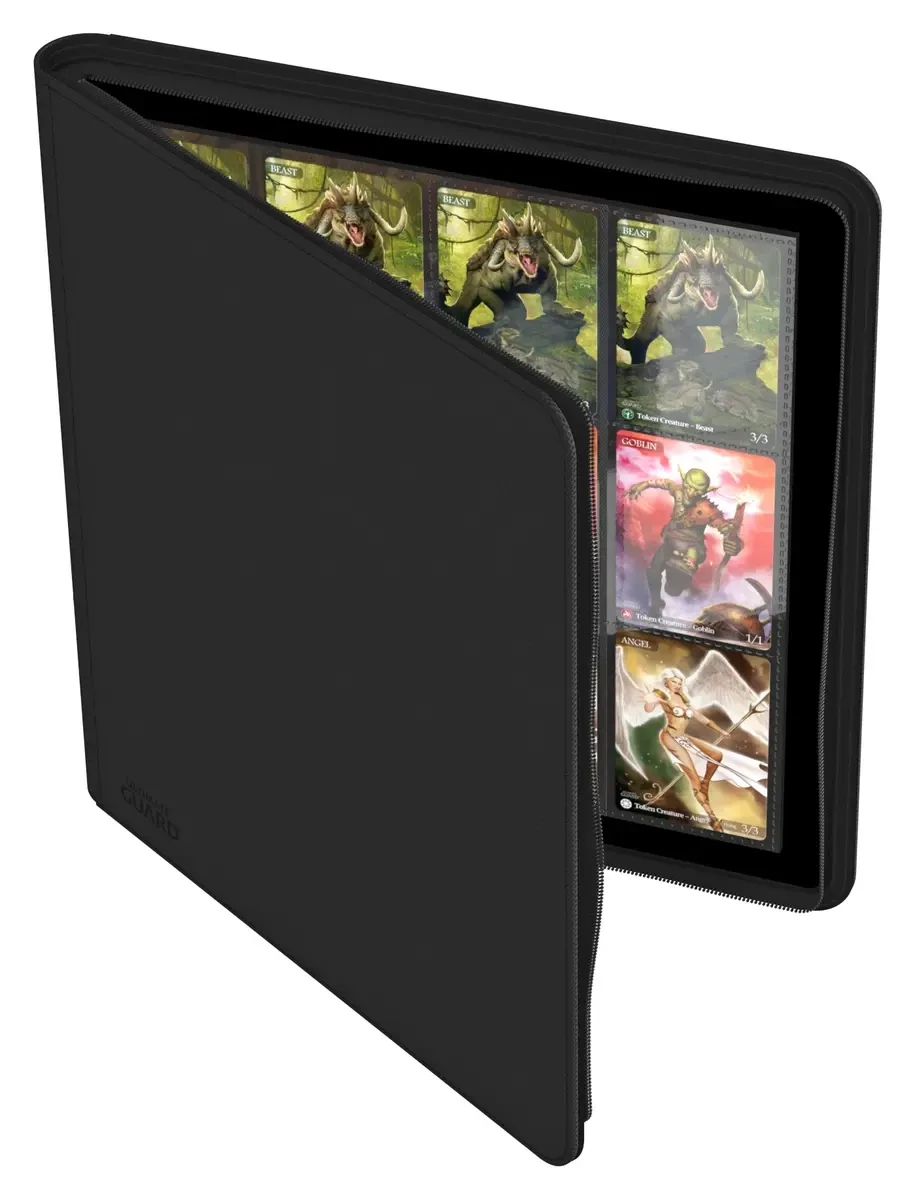 Ultimate Guard Binder 12 Pocket QuadRow Zipfolio Black