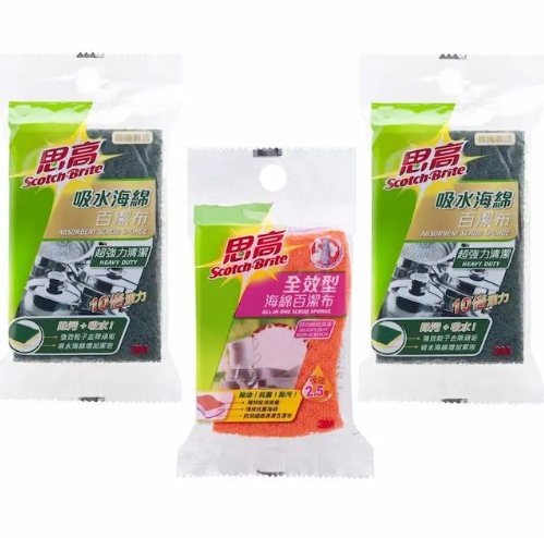 425HKx2+FD_18 3M 思高超強力清潔吸水海綿百潔