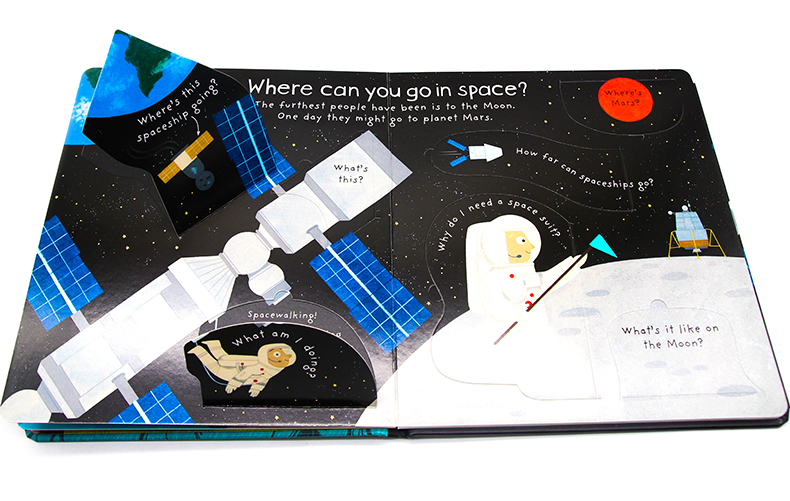 Usborne First Questions and Answers系列翻翻書 What's it Like in Space 太空有什麼