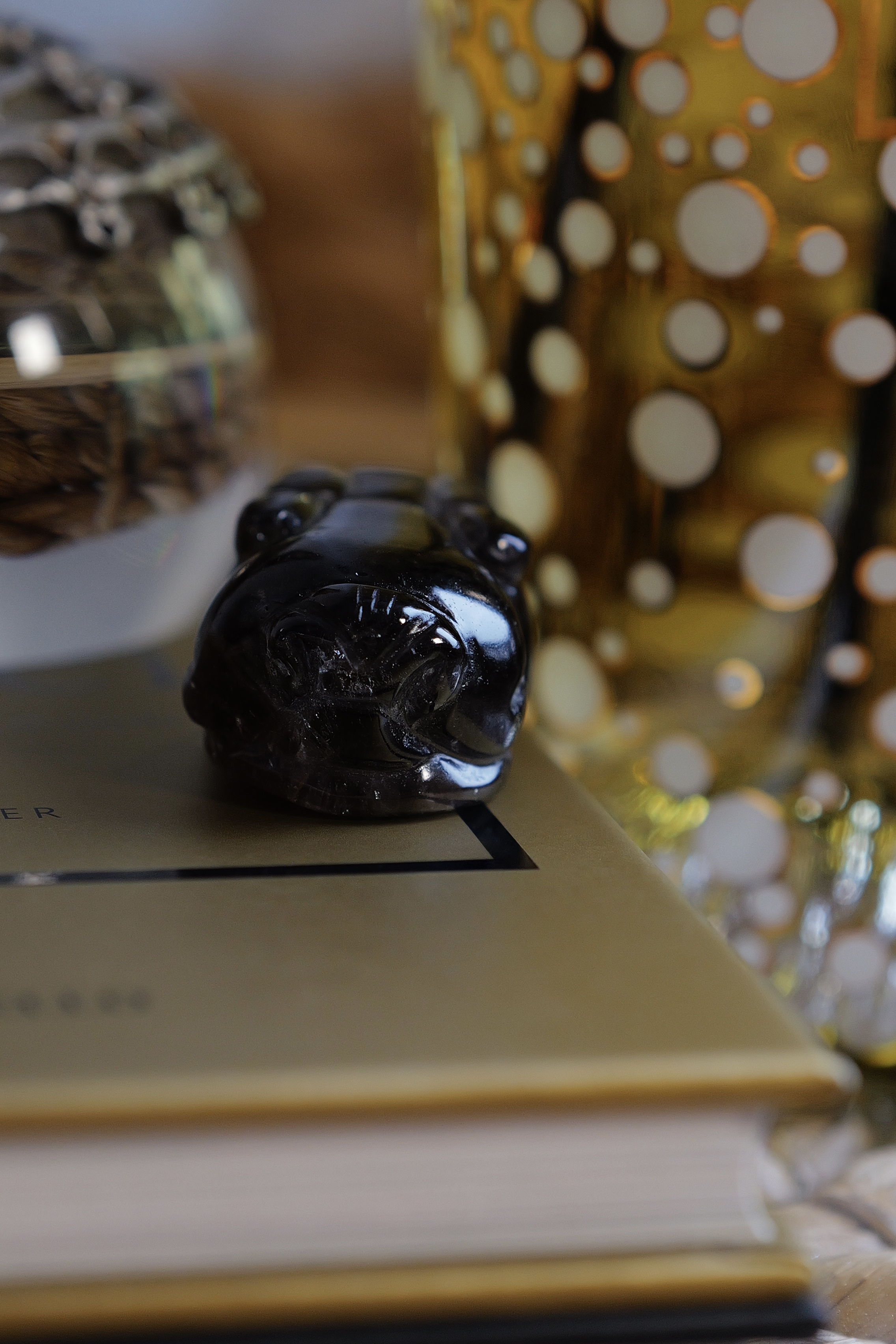 ༒3.8cm茶晶金錢貔貅擺件༒ PU.1233H5JG38-RA18*8s