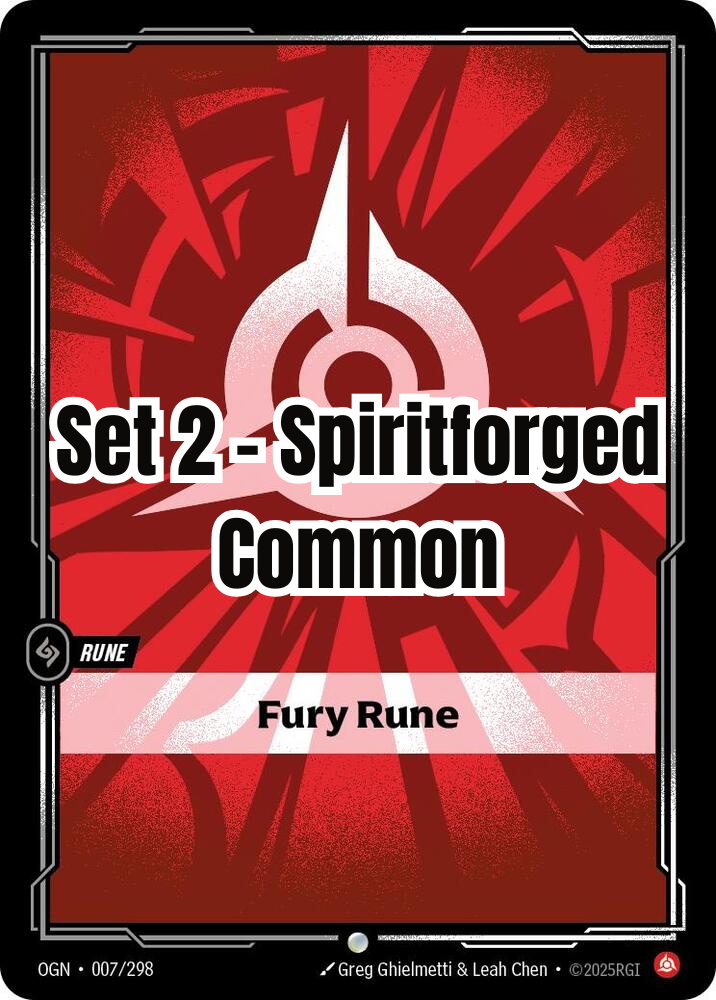 Spiritforged - Common - Fury Rune (Set 2)
