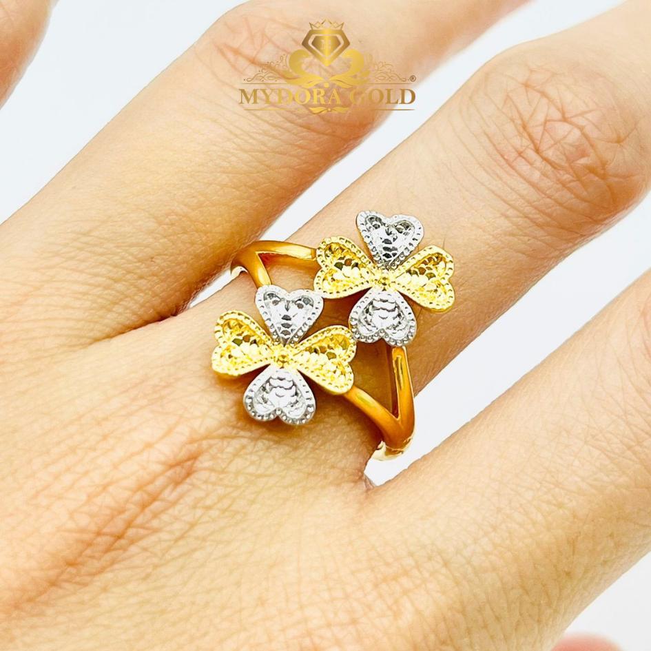 MYDORA Cincin Twin Lucky Four In Love (5G) l EMAS 916/22K
