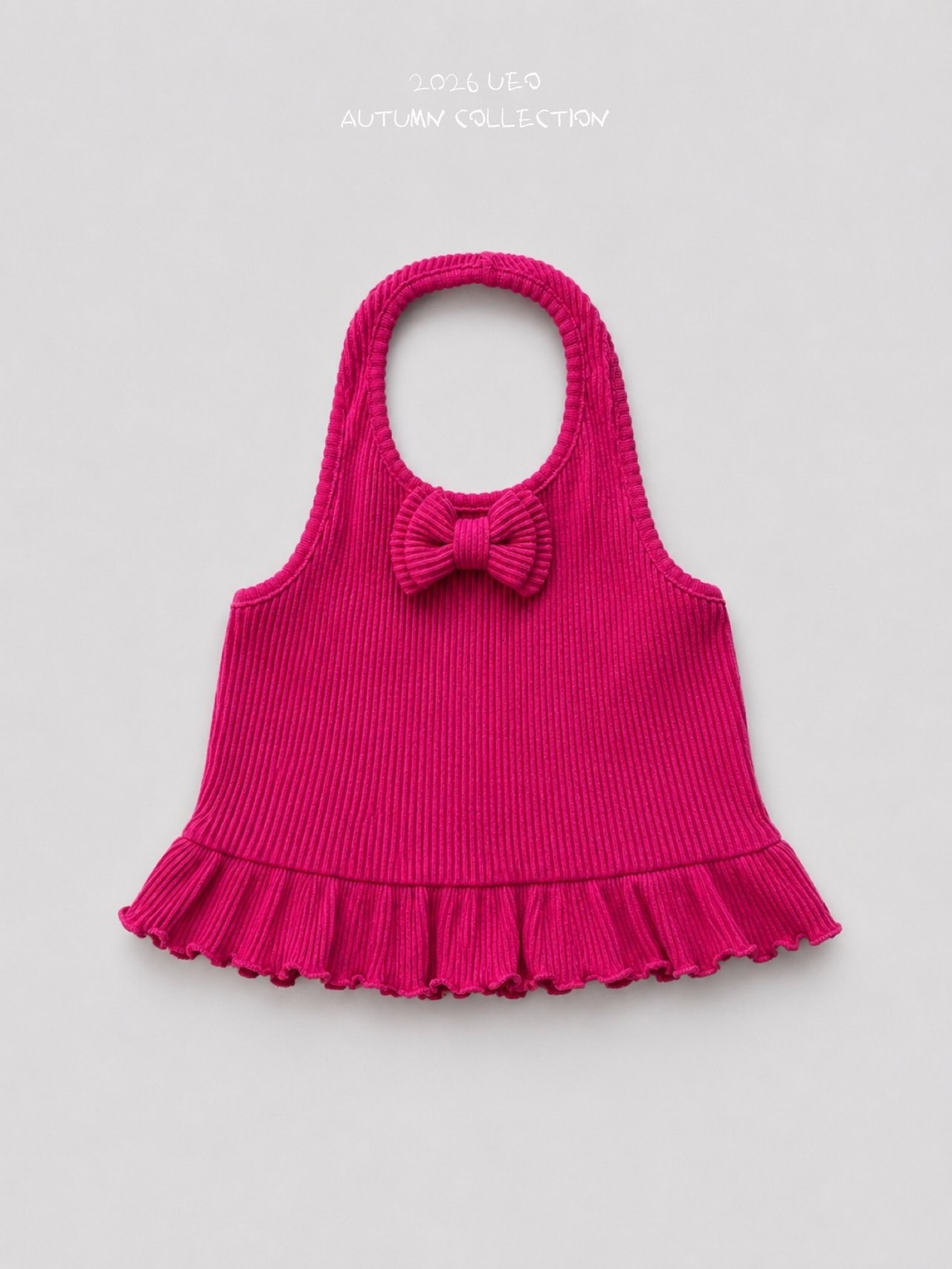 Girls | Ribbon Frill Halter Neck