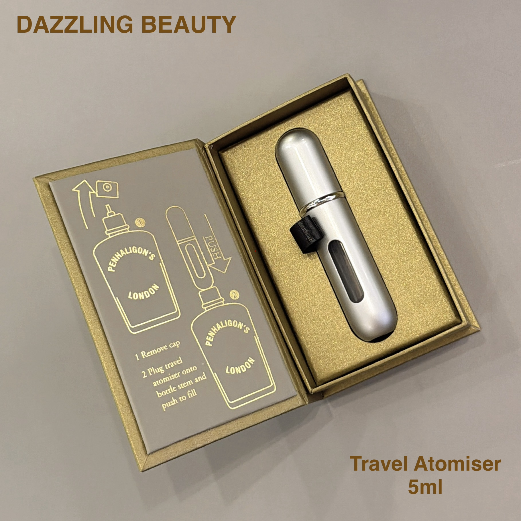 PENHALIGON’S Travel Atomiser 限定不鏽鋼真空香水便攜REFILL樽 5ml